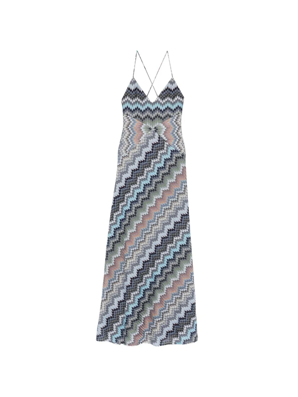 chevron strap maxi dress - 1