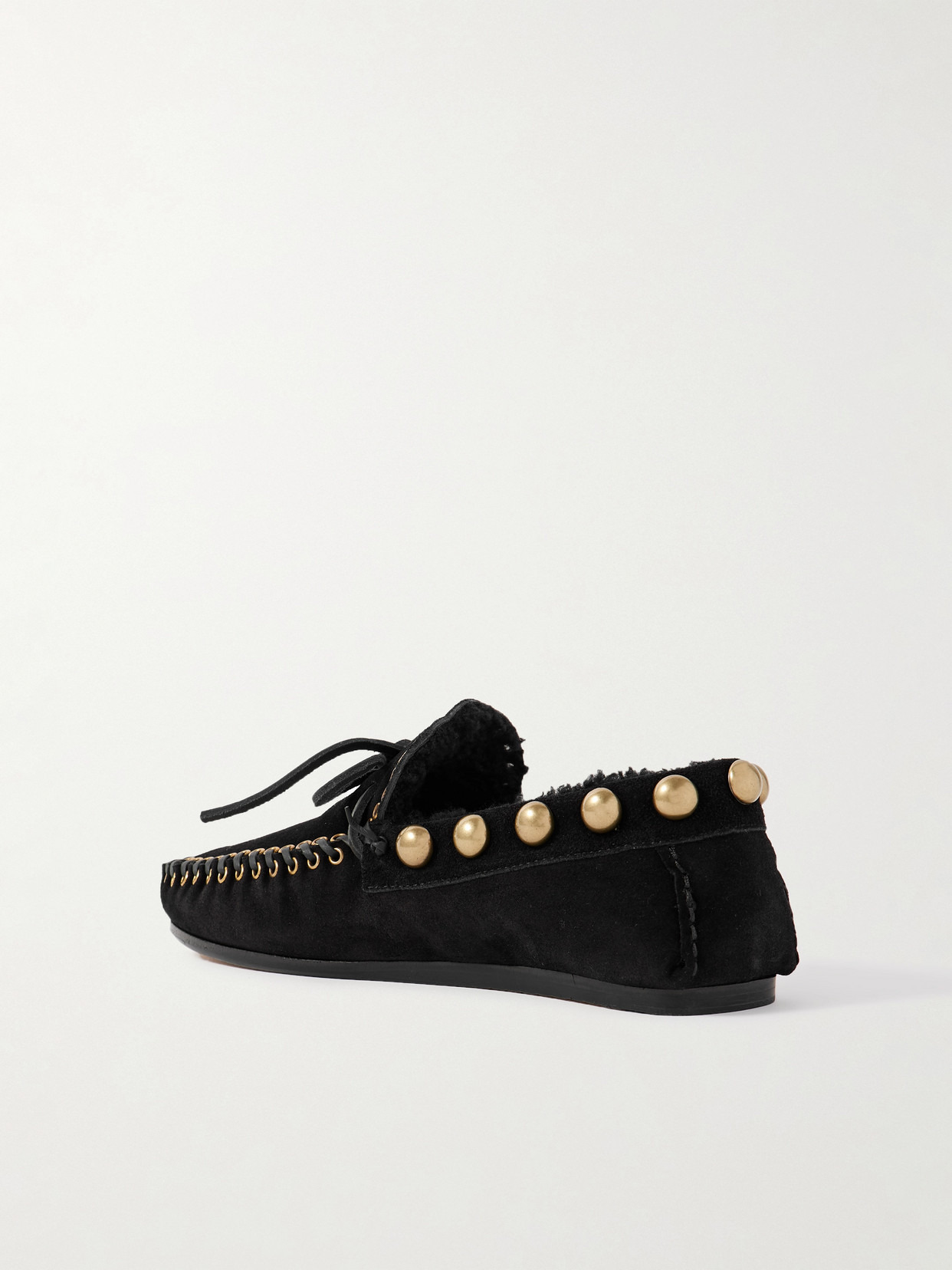 Fitza Embellished Suede Loafers - 3