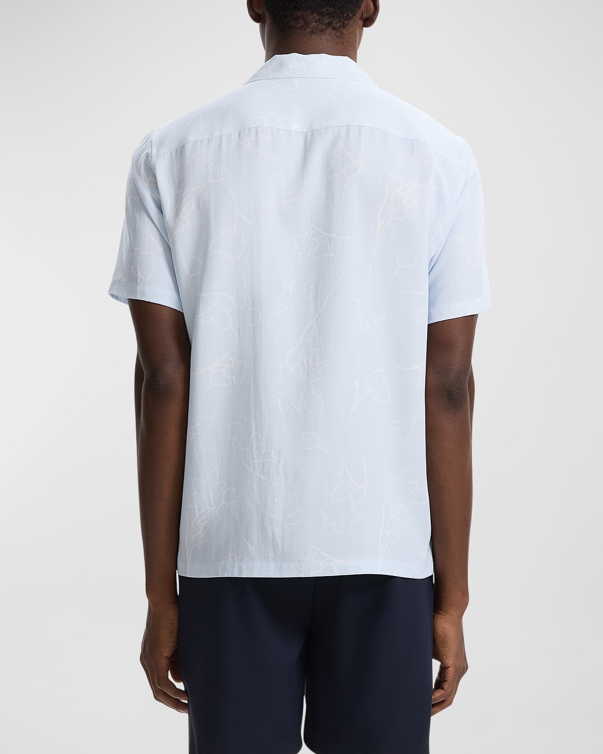 Men's Irving Floral Sketch Camp Shirt - 3