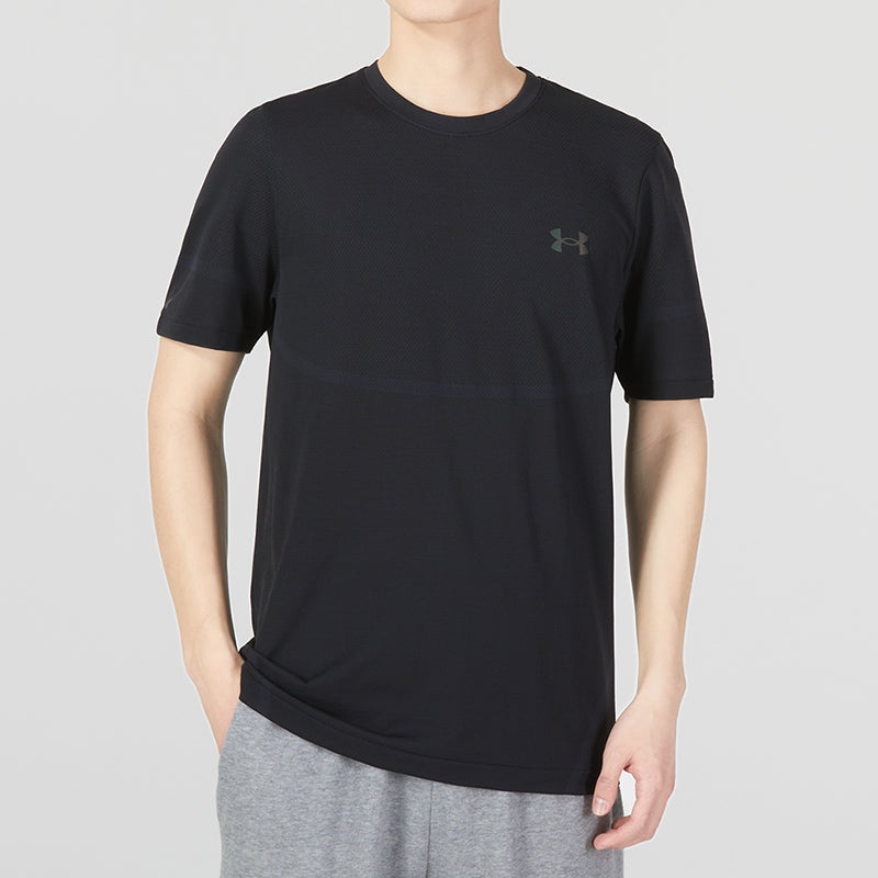Under Armour Rush Seamless Legacy T-Shirt 'Black' 1376781-001 - 3