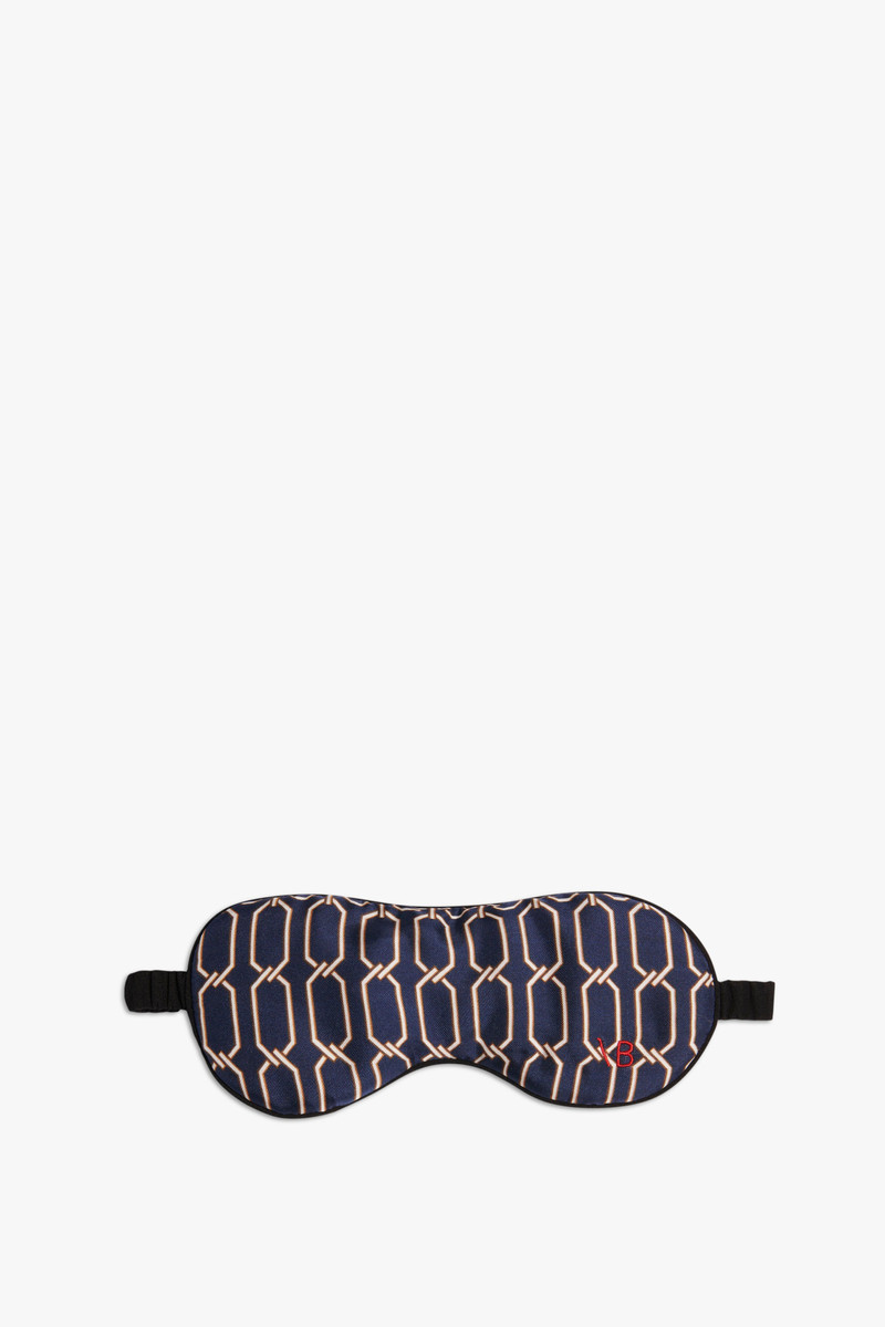 Chain Print Pyjama Set in Navy 8