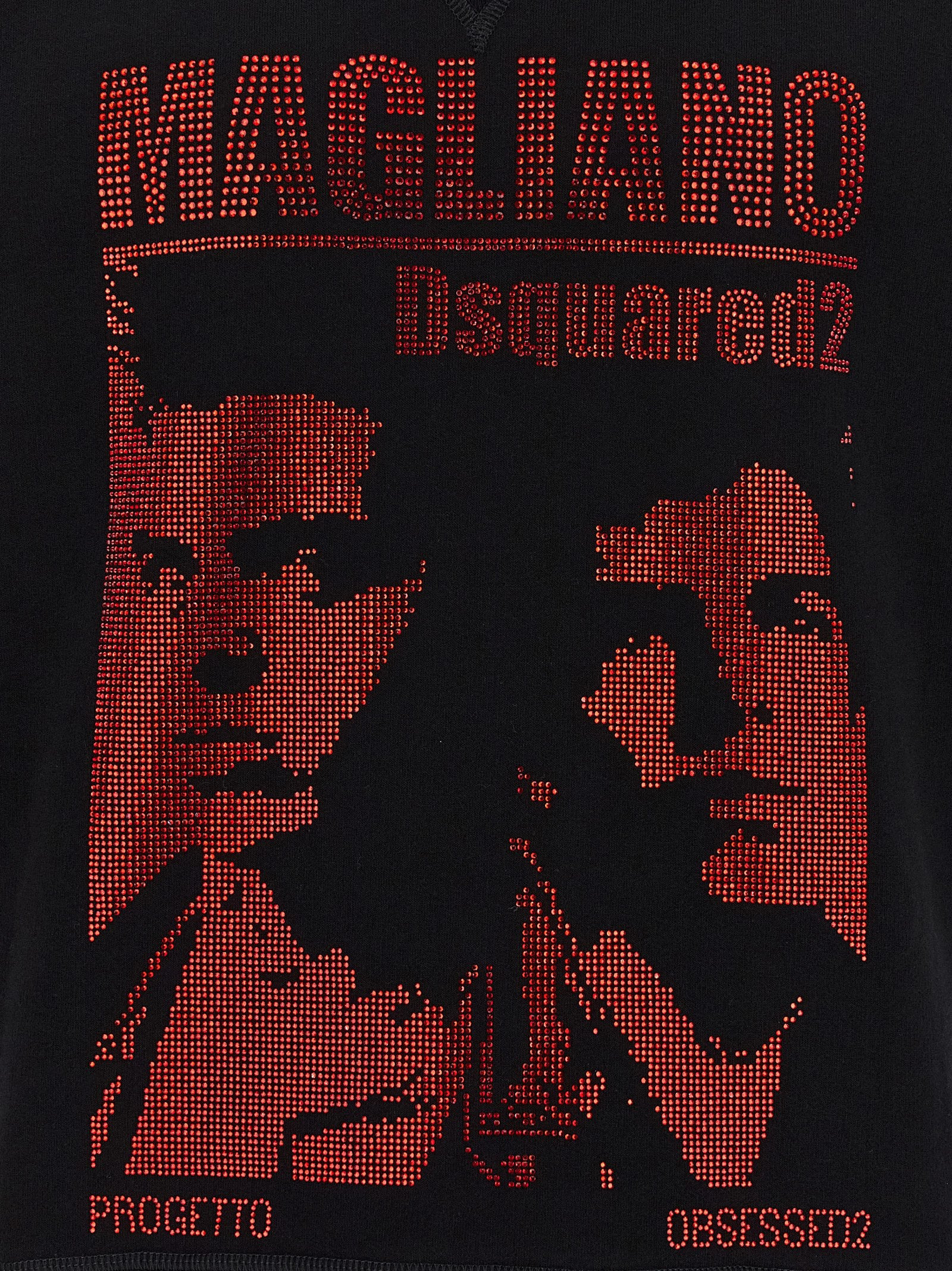 Magliano X Dsquared2 Capsule Hoodie Sweatshirt Black - 4