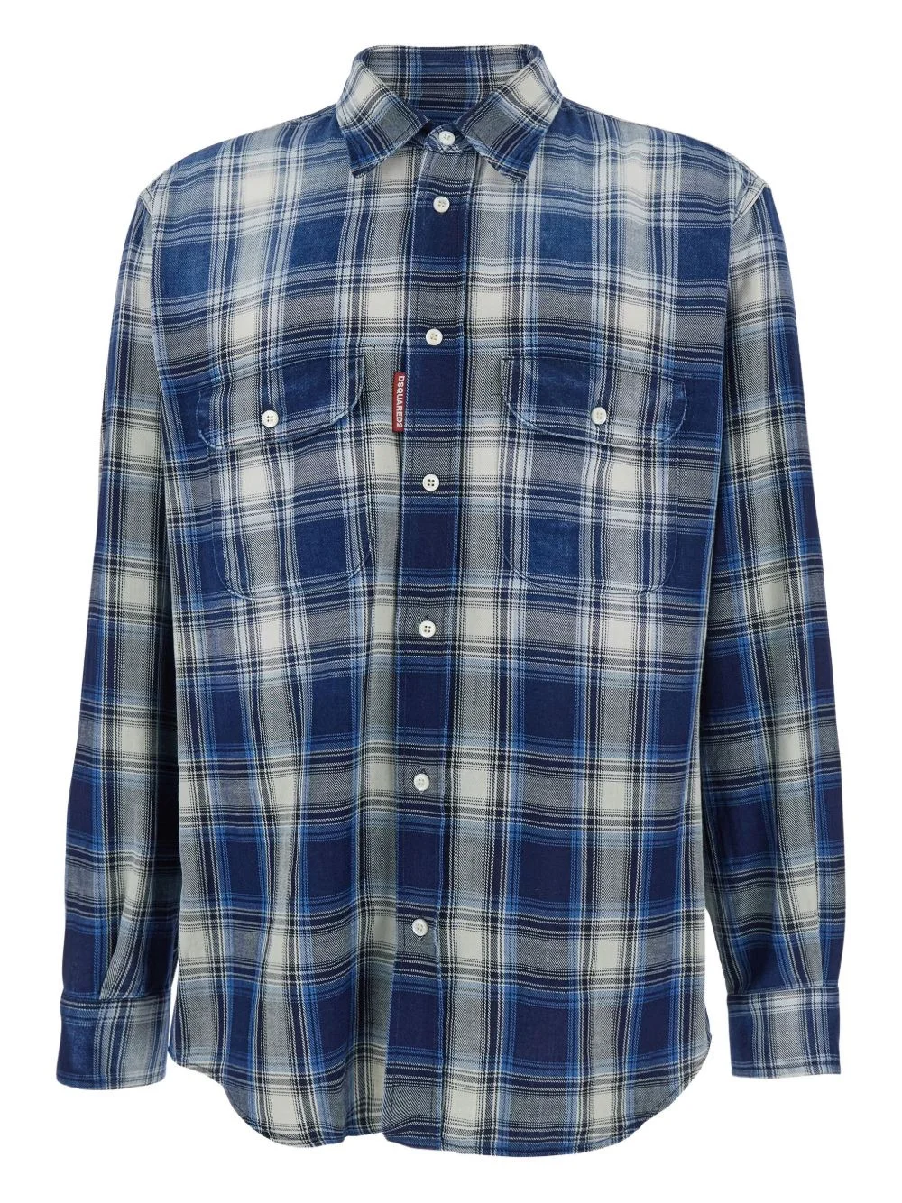 checked pocket shirt - 1