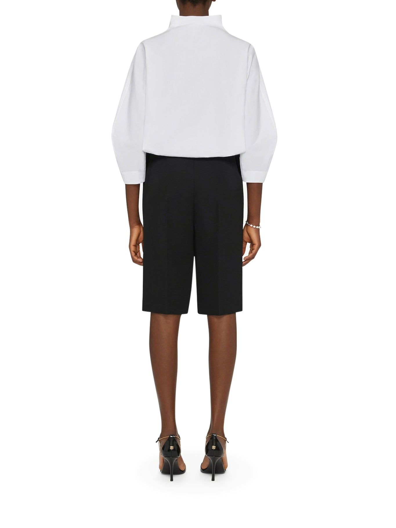 COTTON POPLIN CROP SHIRT - 3