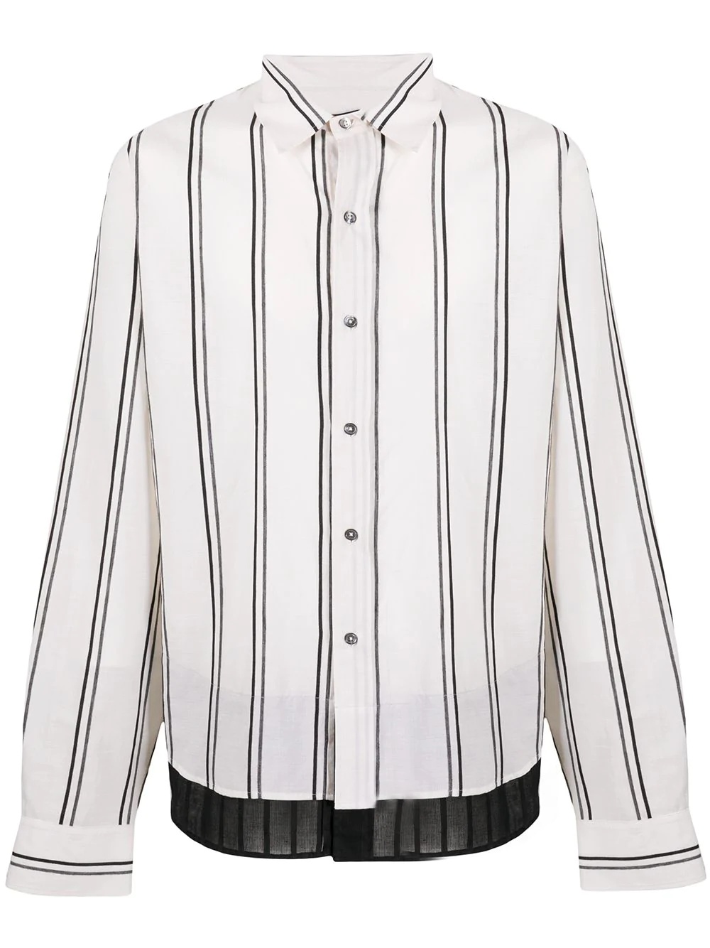 striped long-sleeve shirt - 1