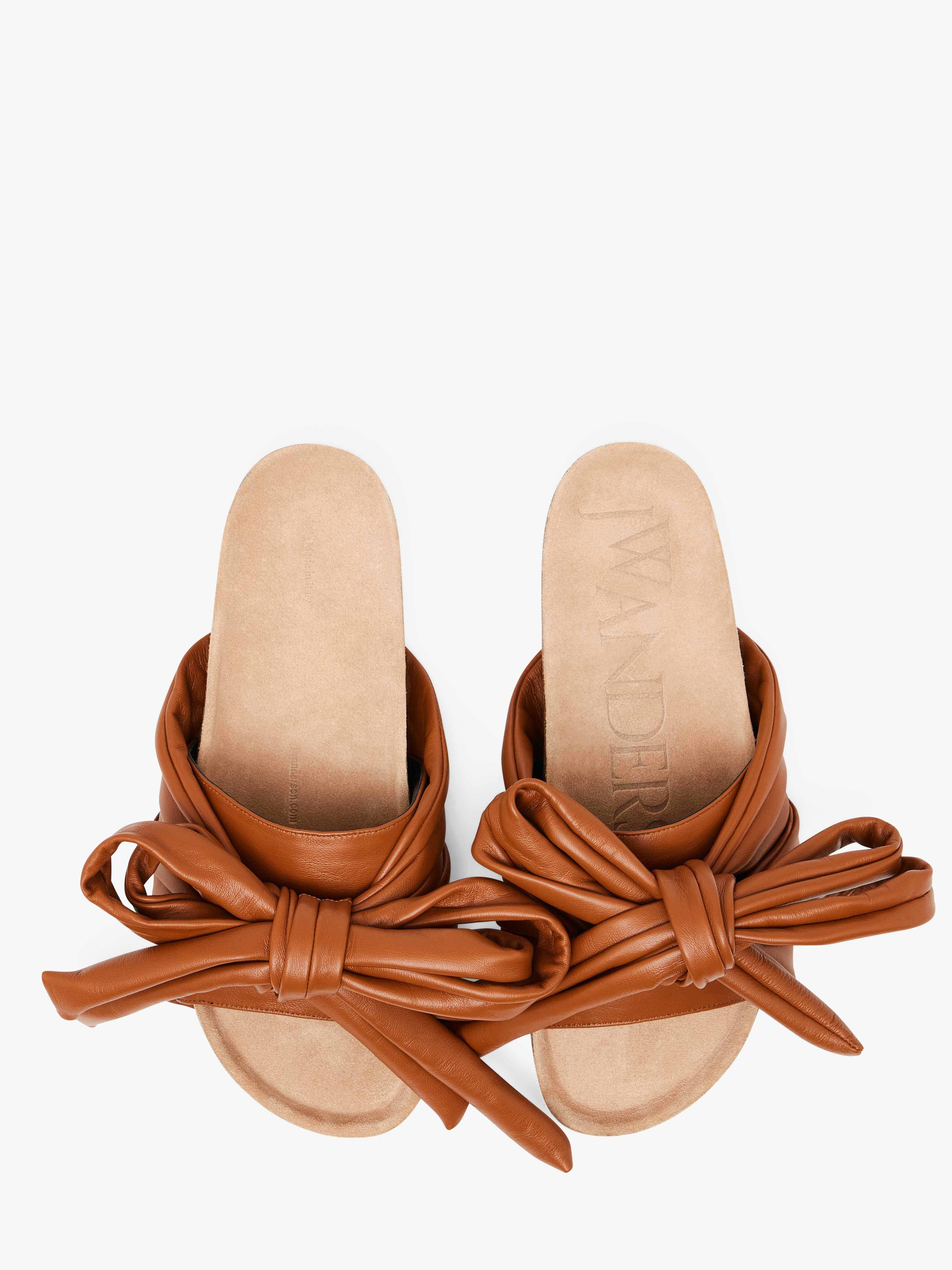 BOW FLAT SANDALS - 4