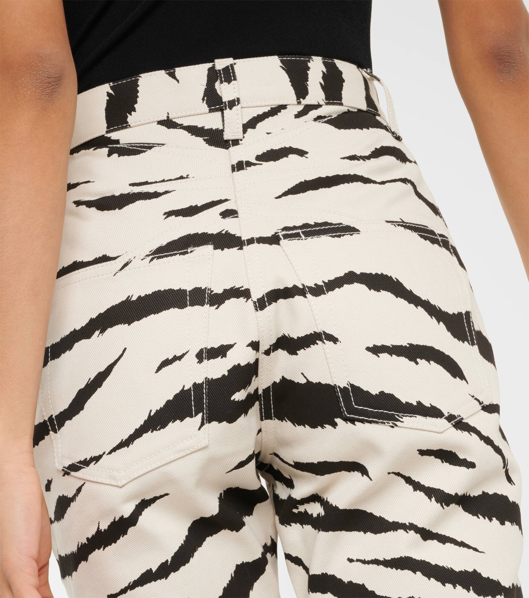 Zebra-print jeans - 6