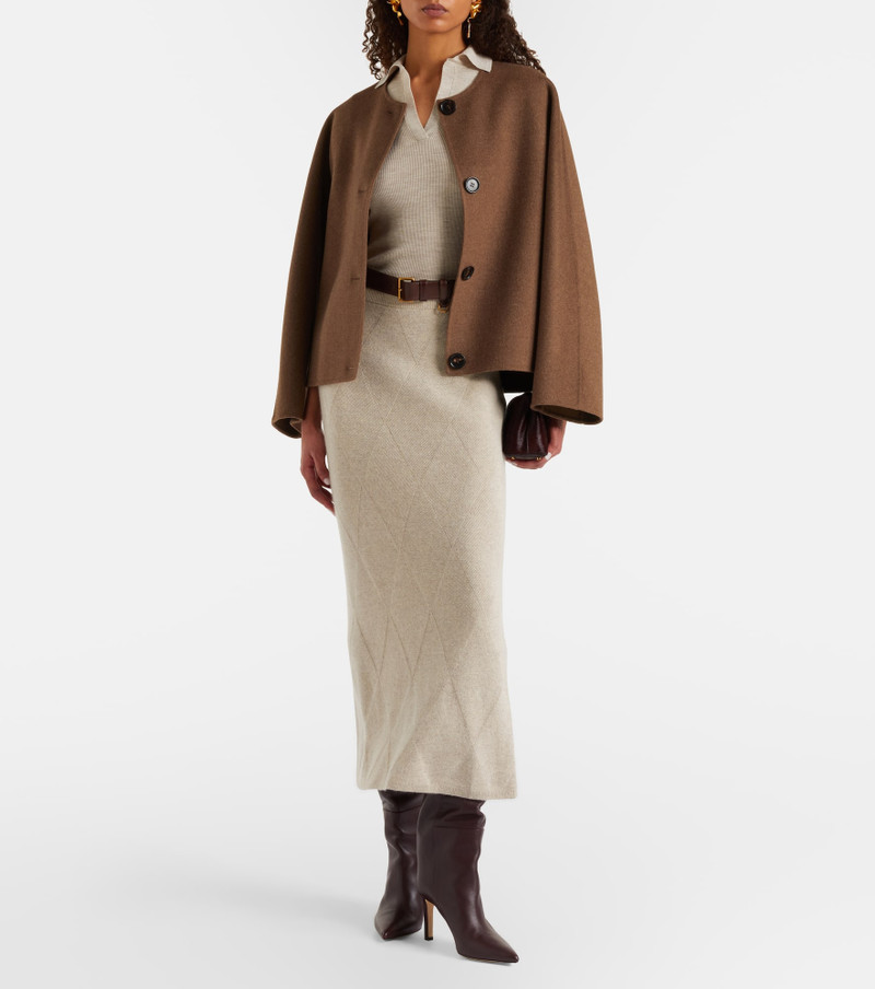 Max Mara Albero ribbed-knit wool polo shirt outlook