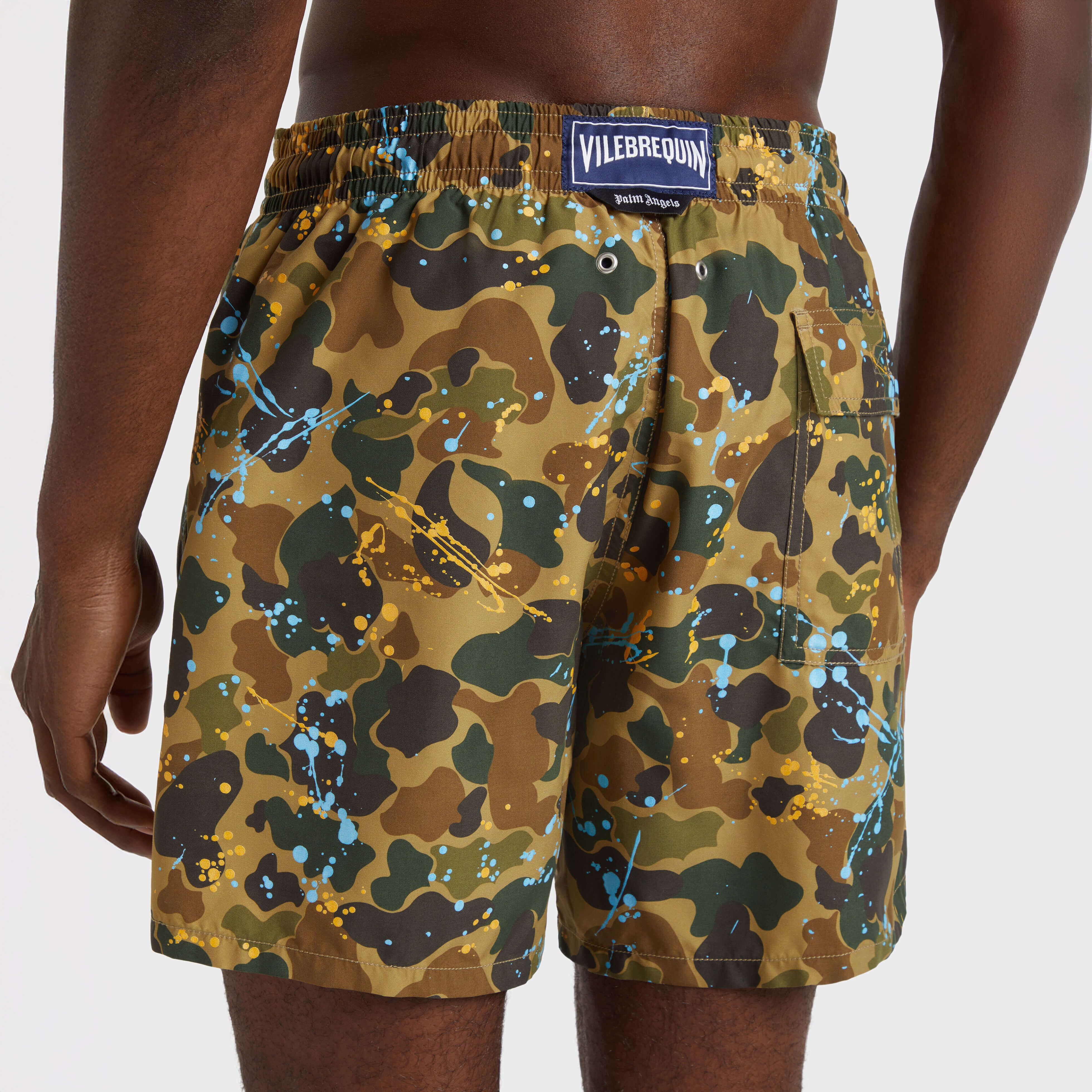 Men Swim Trunks Camo Splash - VBQ x Palm Angels - 6