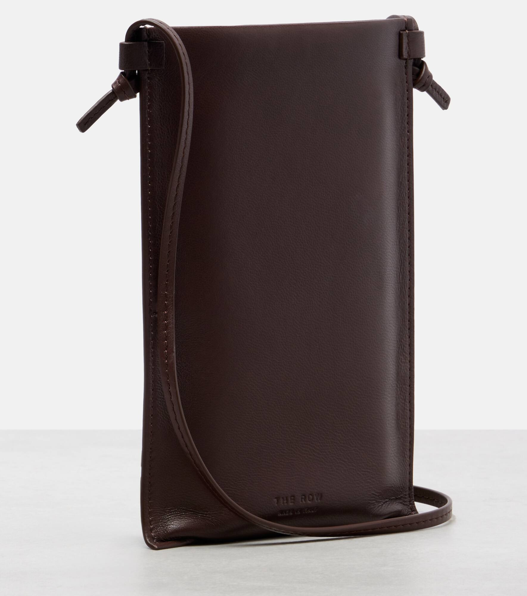 Camie leather pouch with strap - 4