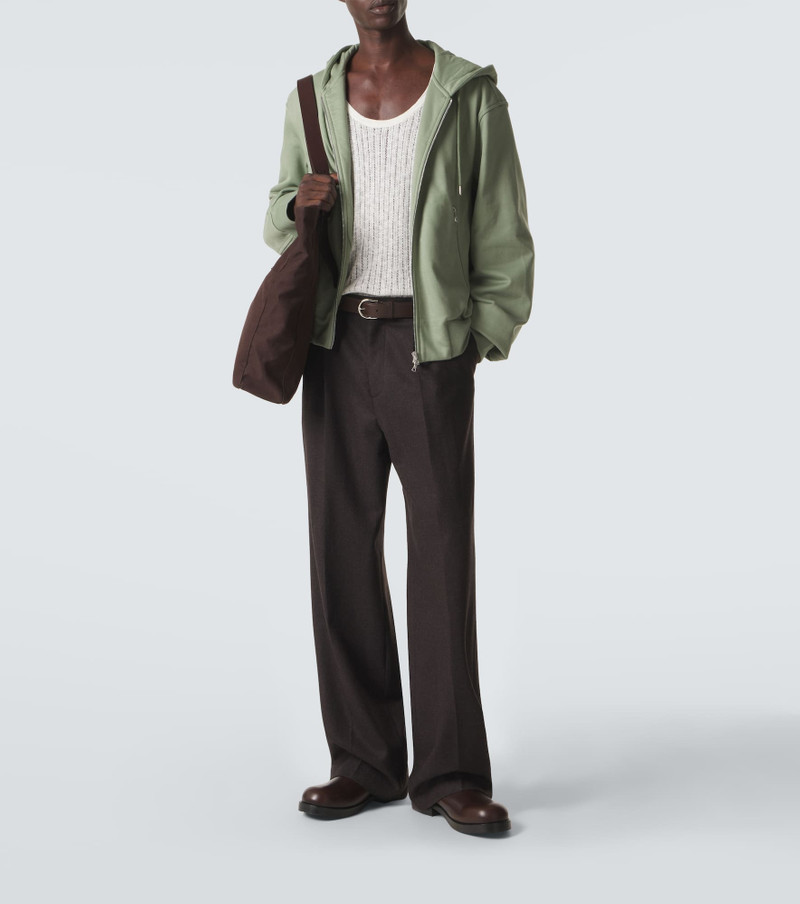 Dries Van Noten Cotton zip-up hoodie outlook