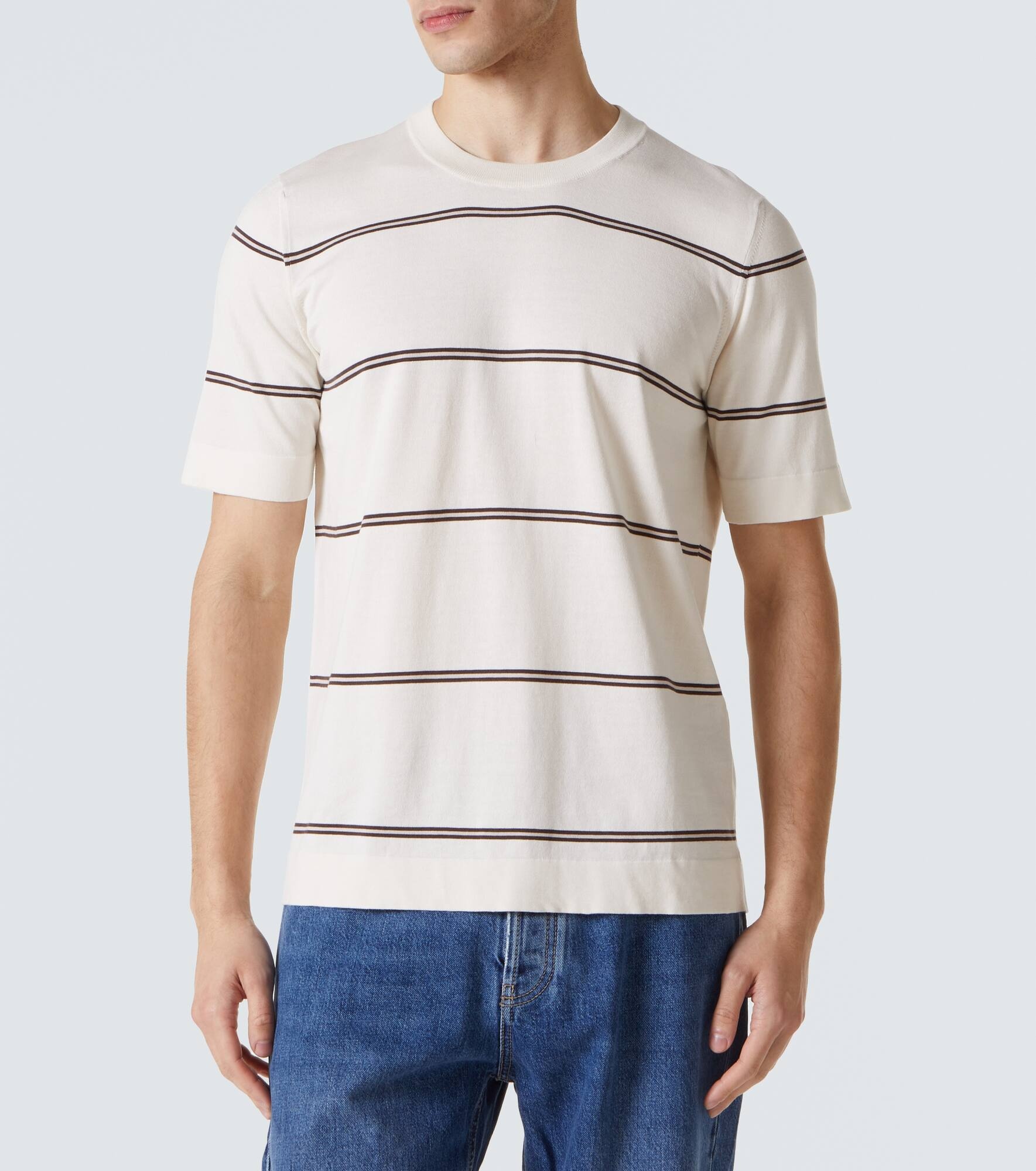 Striped cotton T-shirt - 3