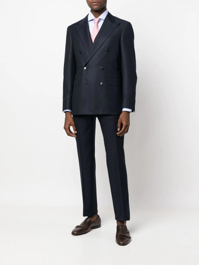 Canali double-breasted wool suit outlook