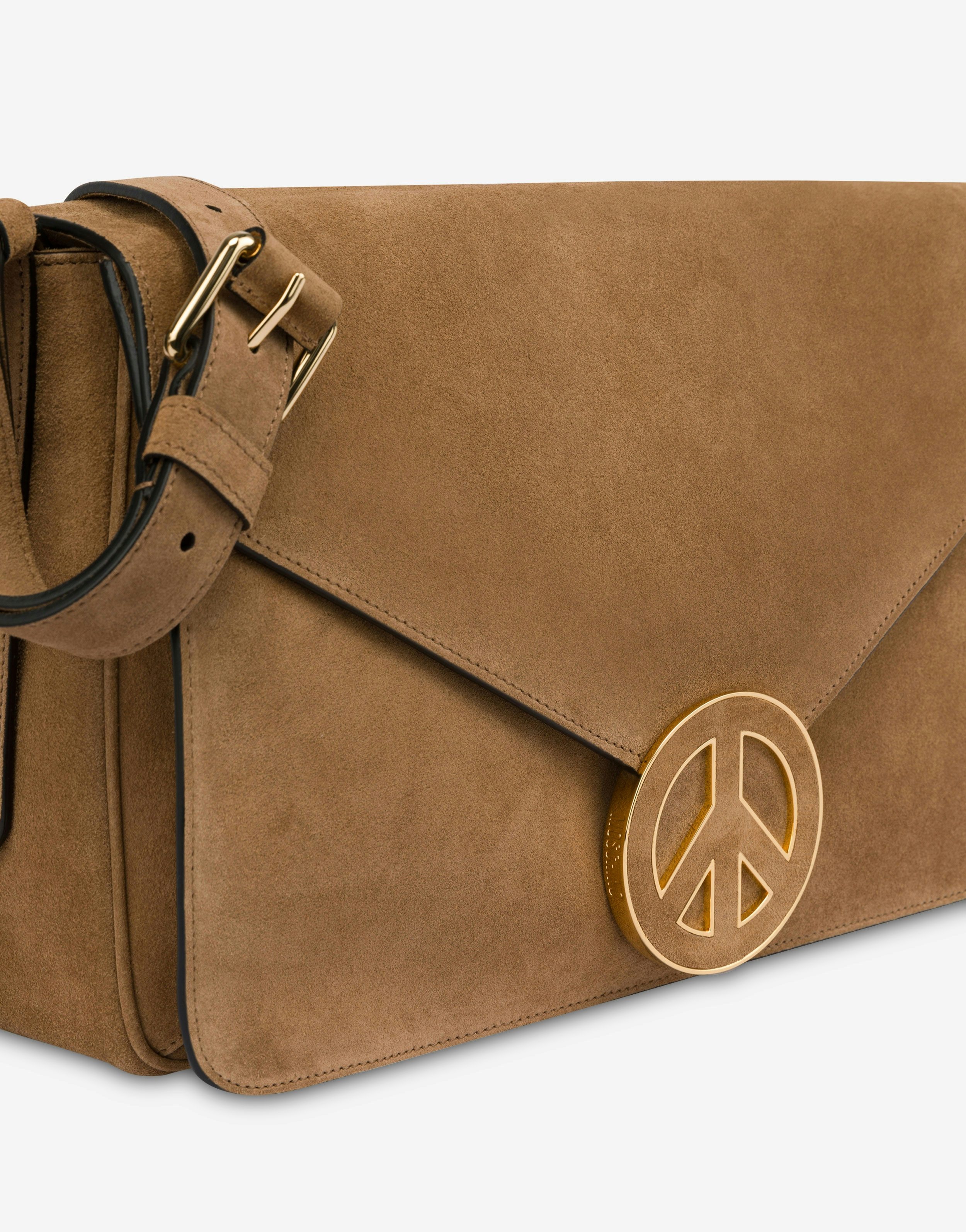 SHOULDER BAG IN SPLIT LEATHER PEACE & SOFT - 4
