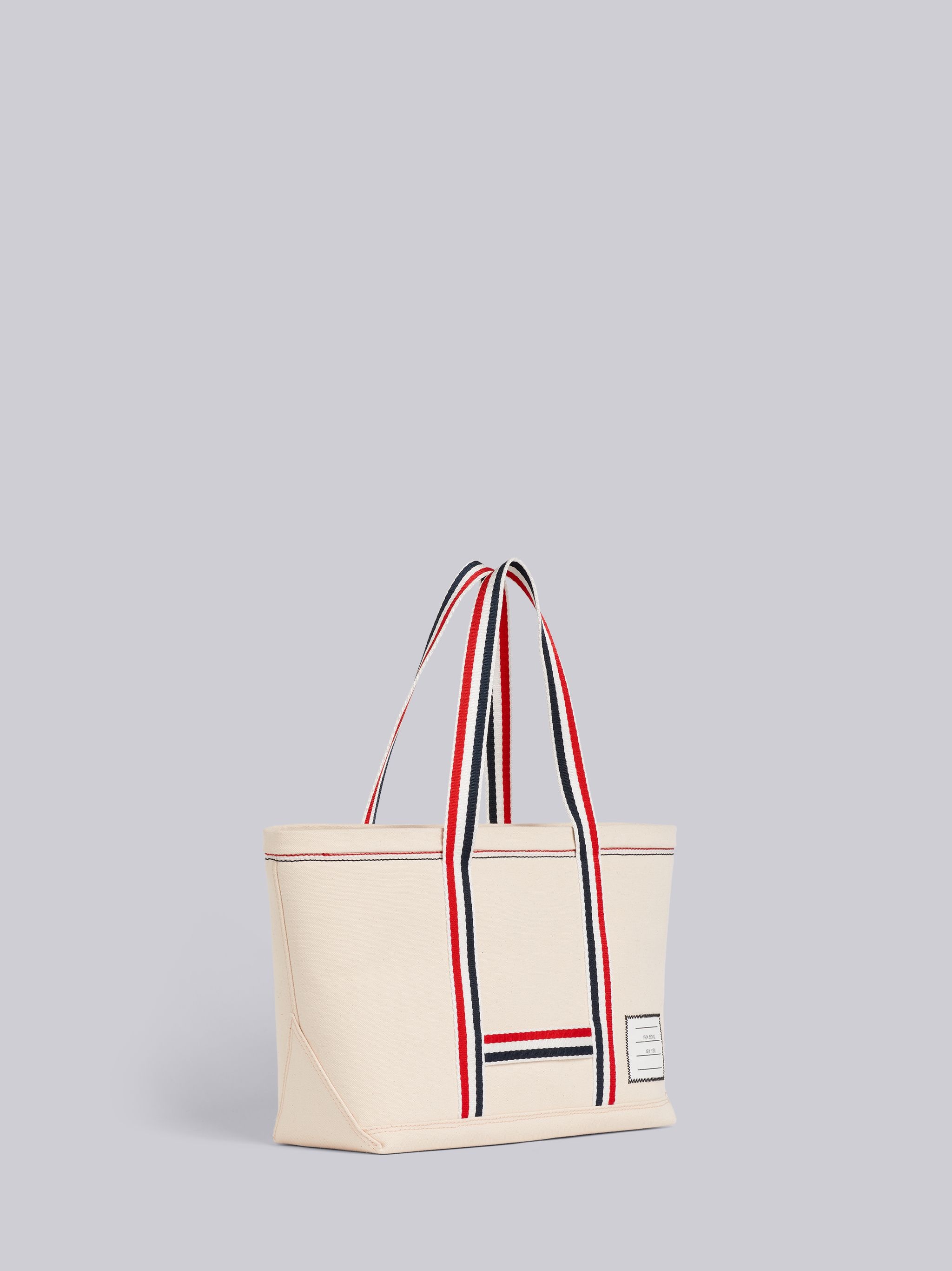 Off White Double Face Cotton Small Tool Tote Bag - 3