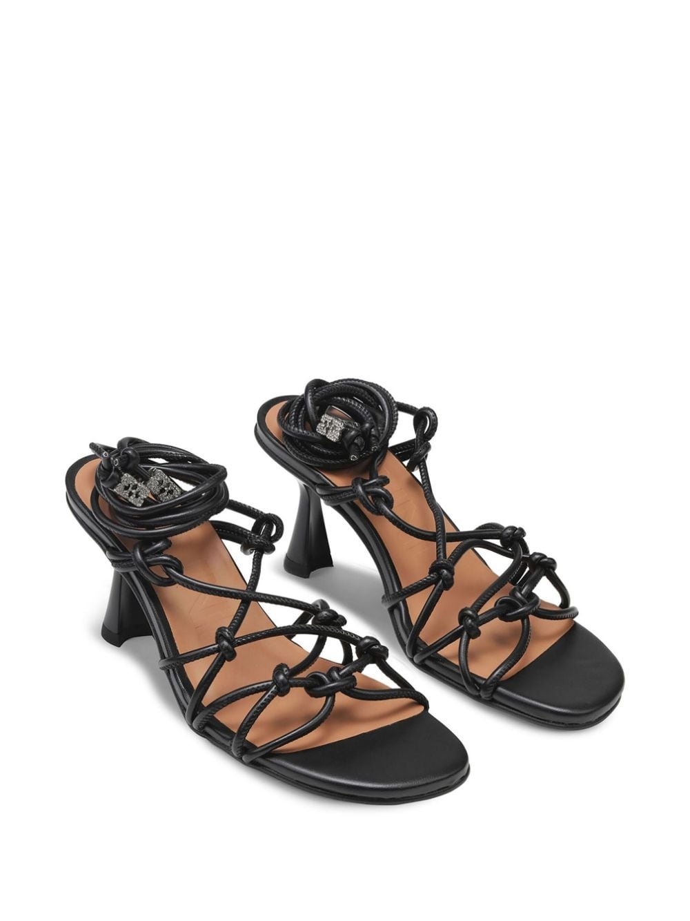 Knots leather sandals - 2