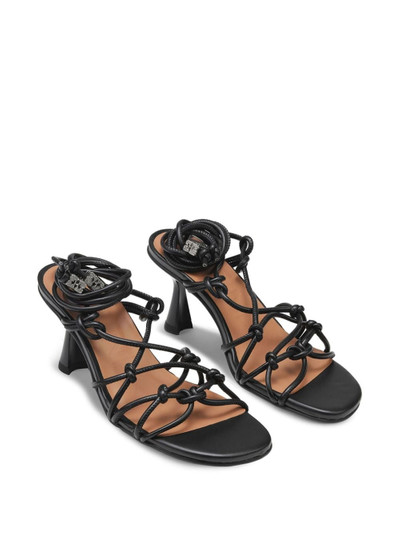 GANNI Knots leather sandals outlook