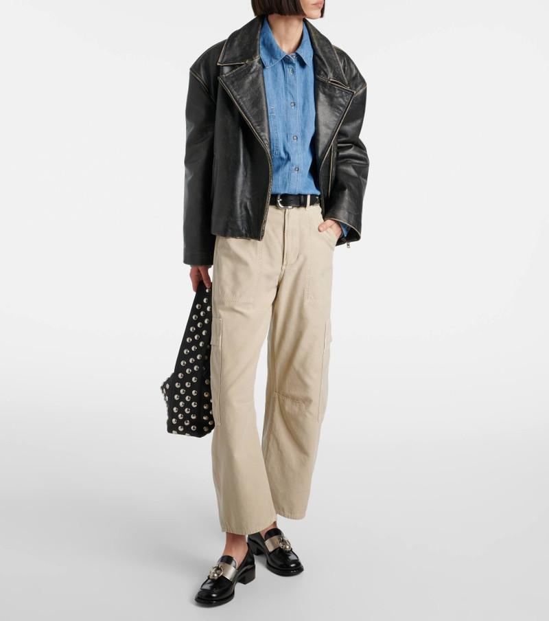 Citizens of Humanity Marcelle mid-rise cotton twill cargo pants outlook