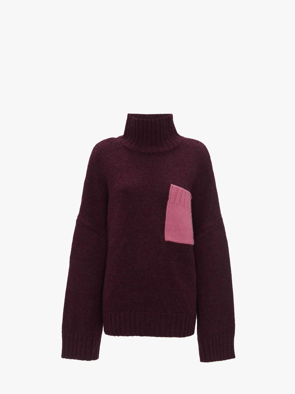 PATCH POCKET TURTLENECK SWEATER - 1