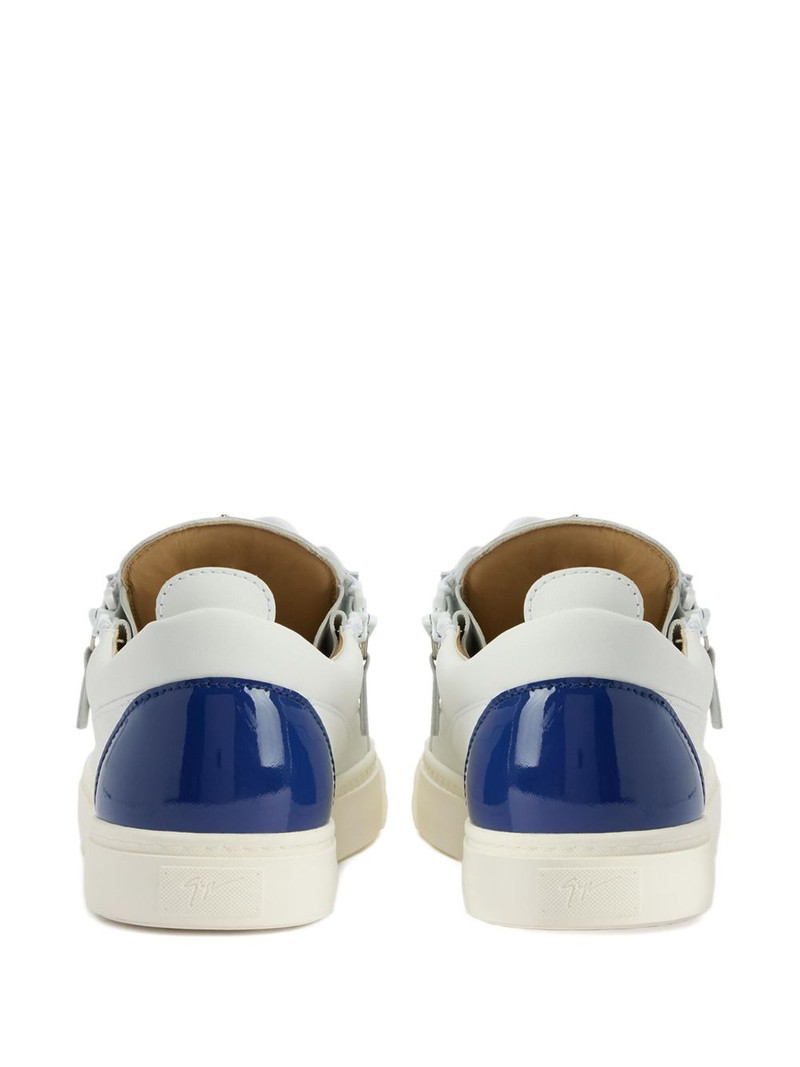 Frankie zip-detail leather trainers 3