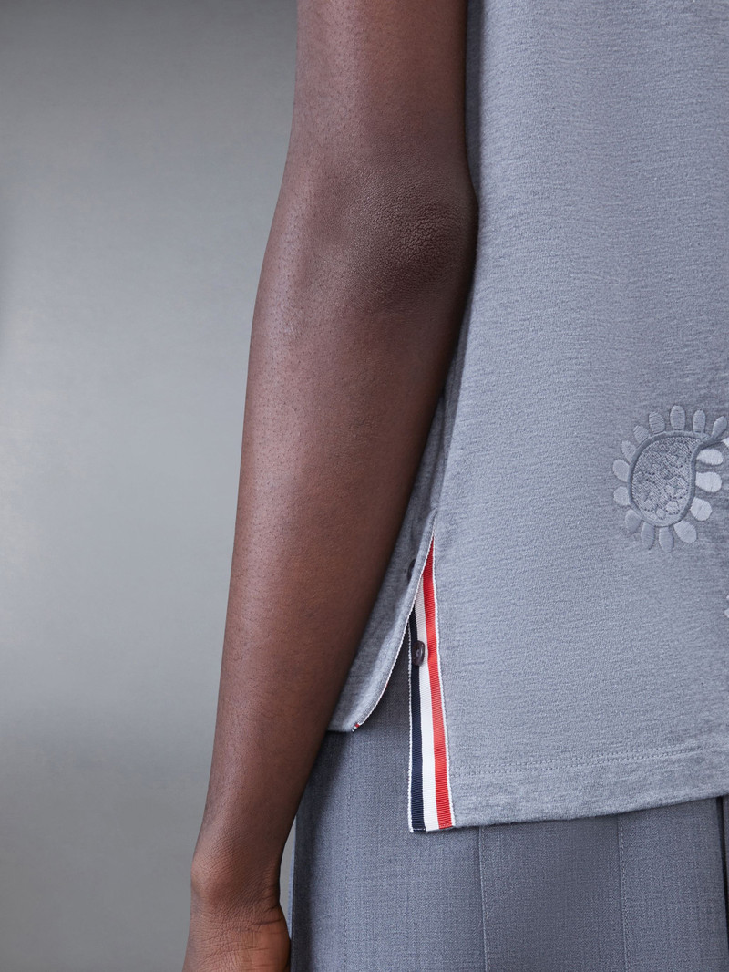 Midweight Jersey Paisley Short Sleeve Polo 5