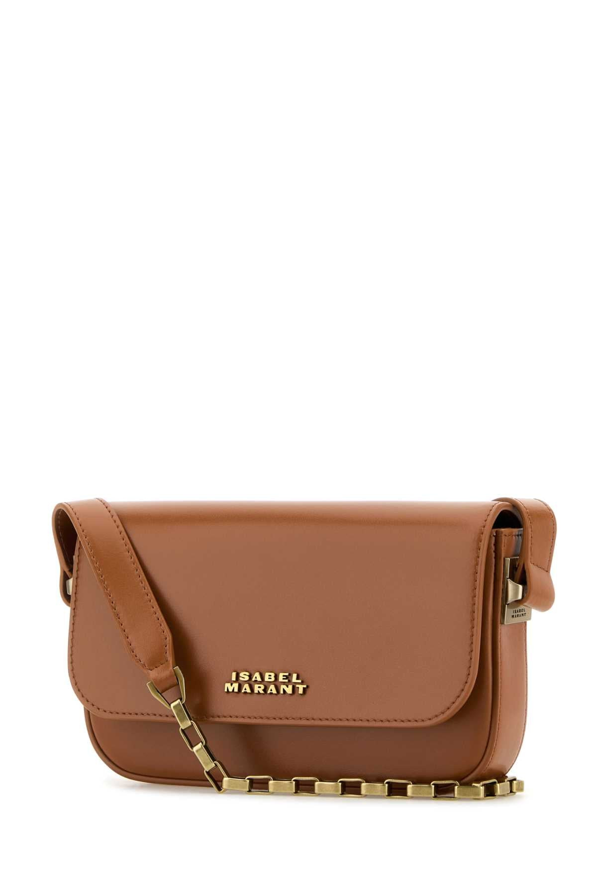 Isabel Marant Women Caramel Leather Lizza Shoulder Bag - 2