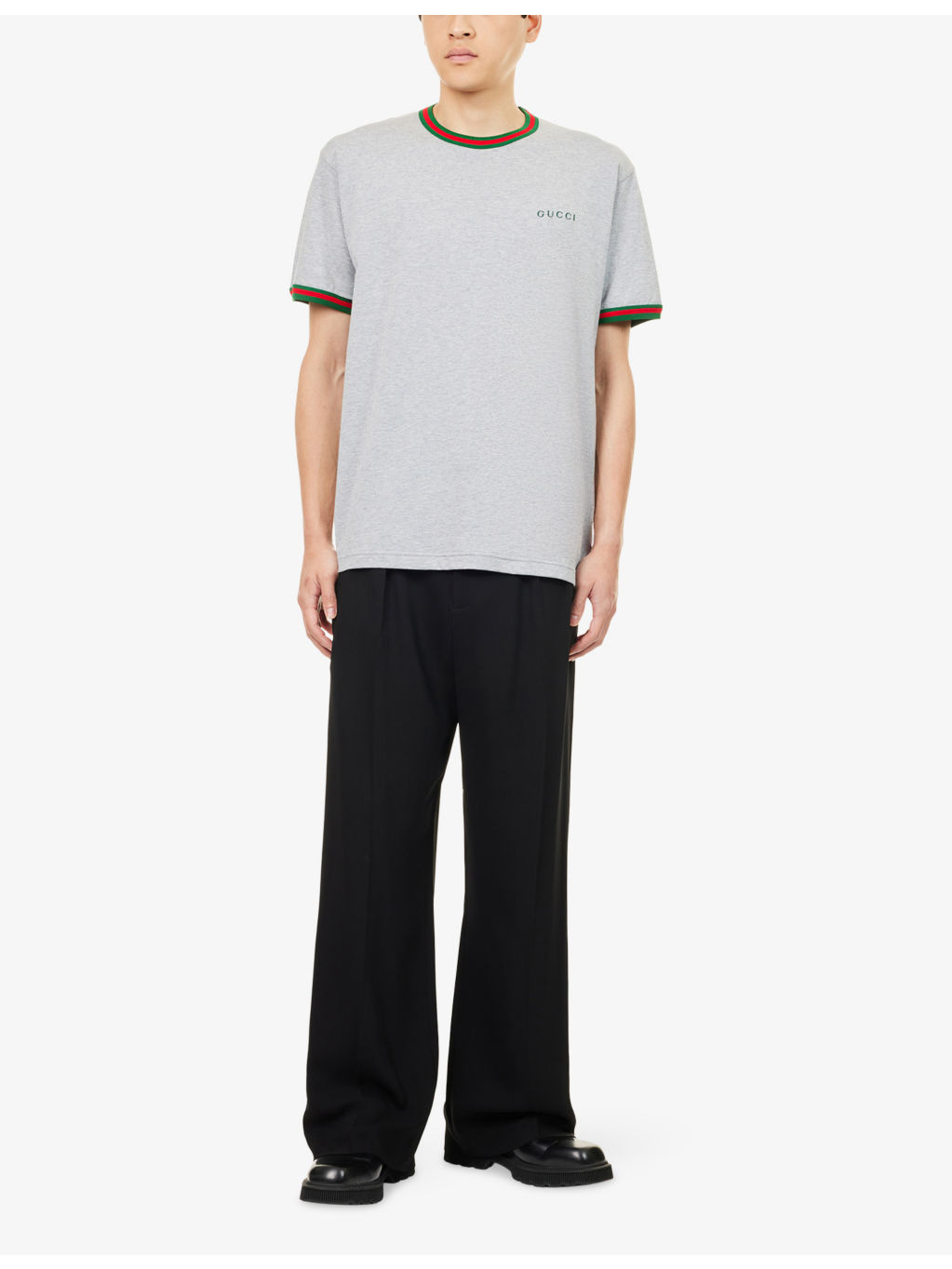 Embroidered-Logo Short-Sleeve Cotton T-Shirt - 2