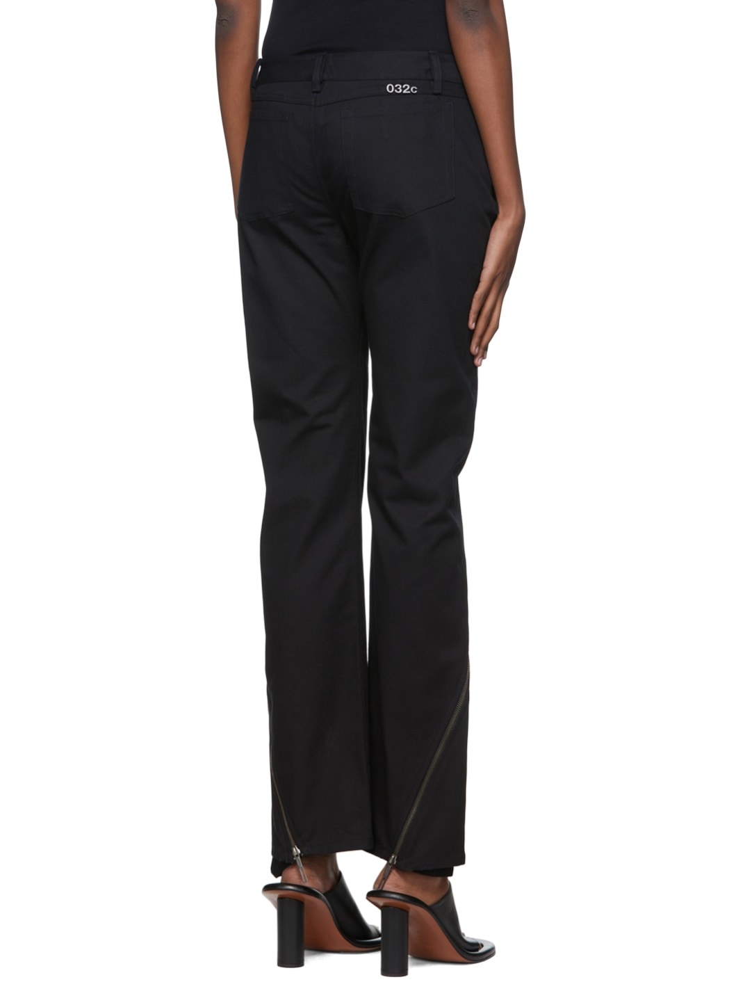 Black Organic Cotton Trousers - 3