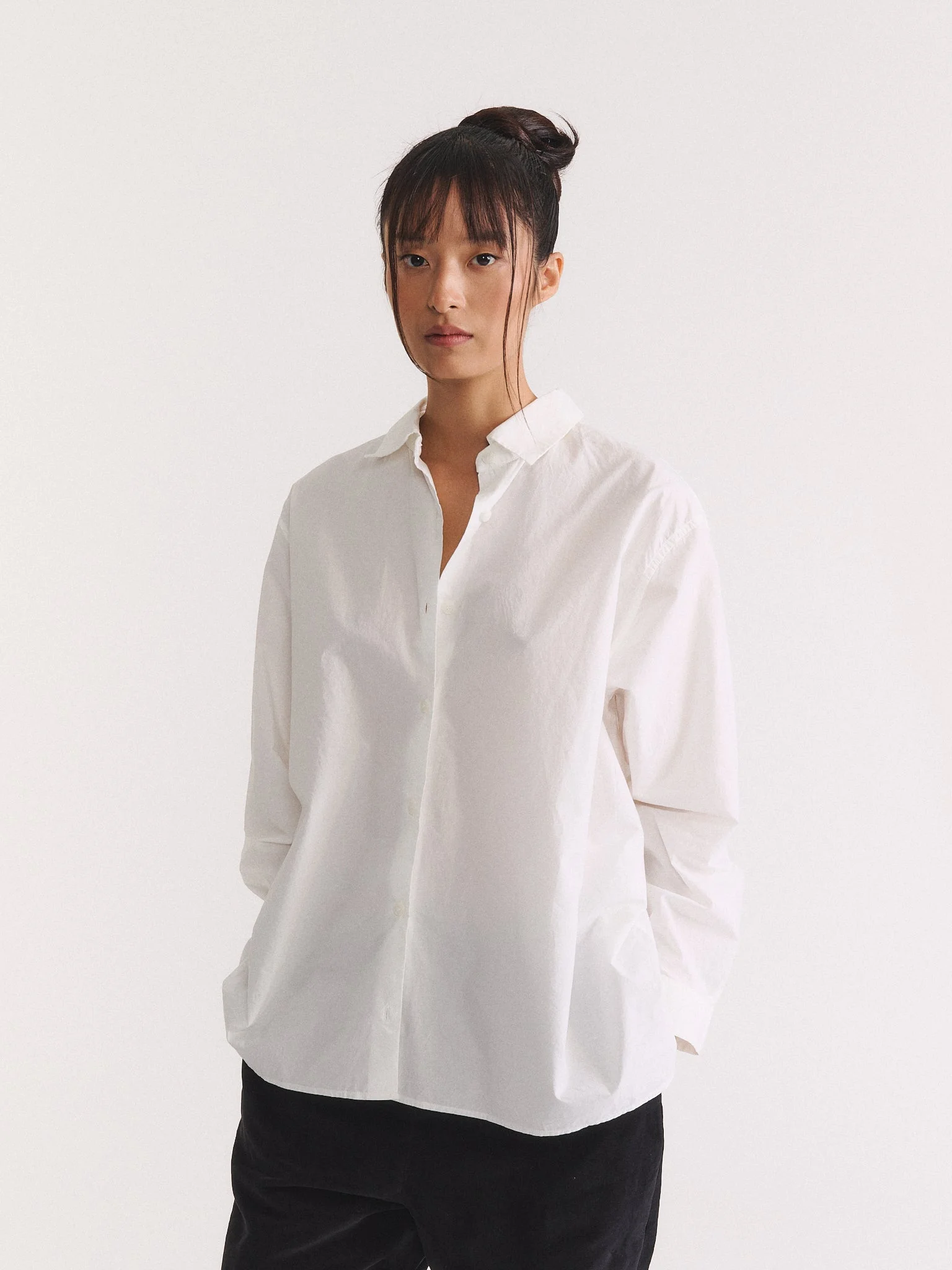 NAOMI SHIRT - L COT - WHITE - 1