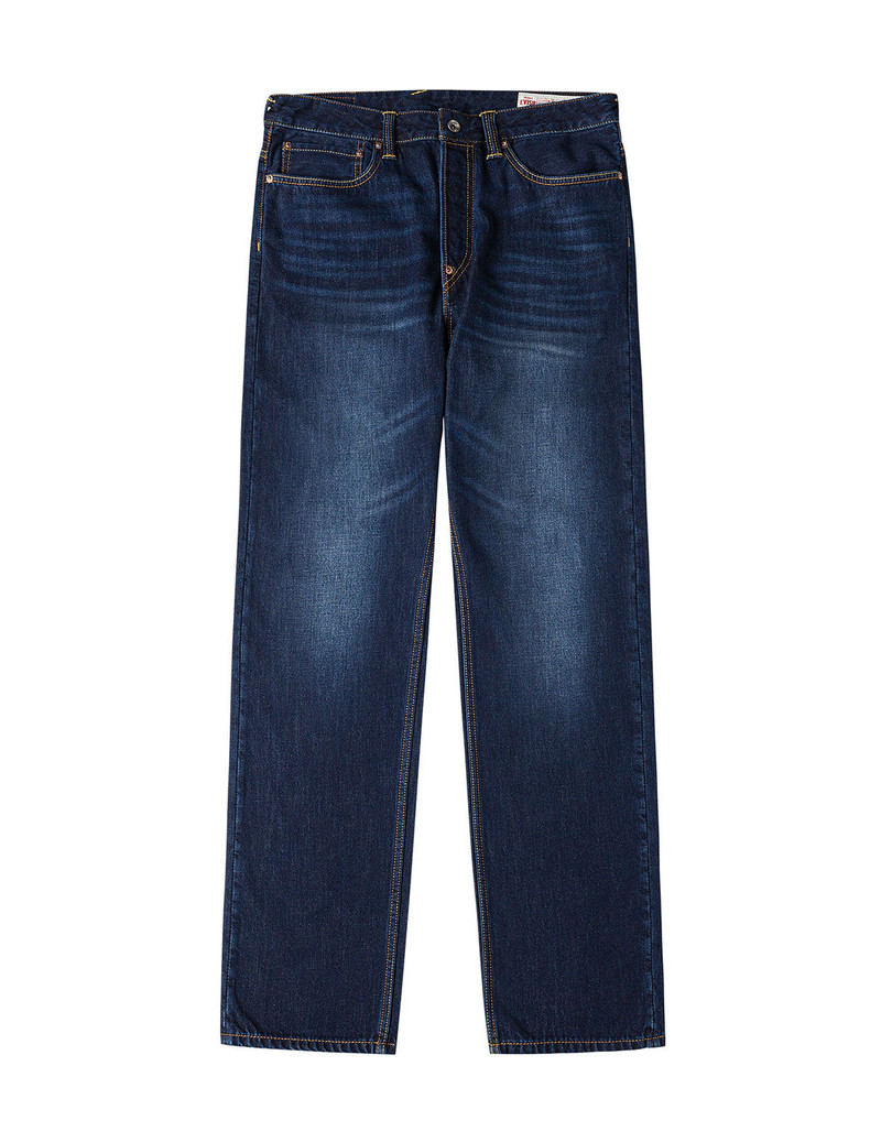 Ecru Brushstoke Seagull Print Regular Fit Jeans #2000 - 1