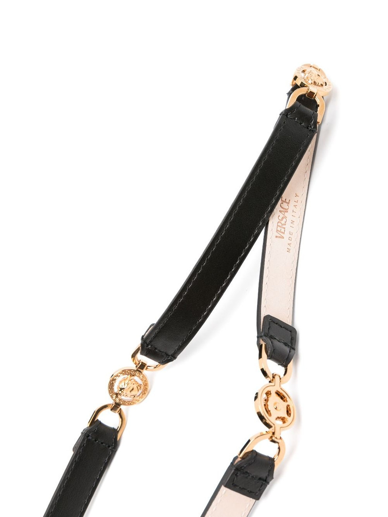 VERSACE Medusa-detail leather belt outlook