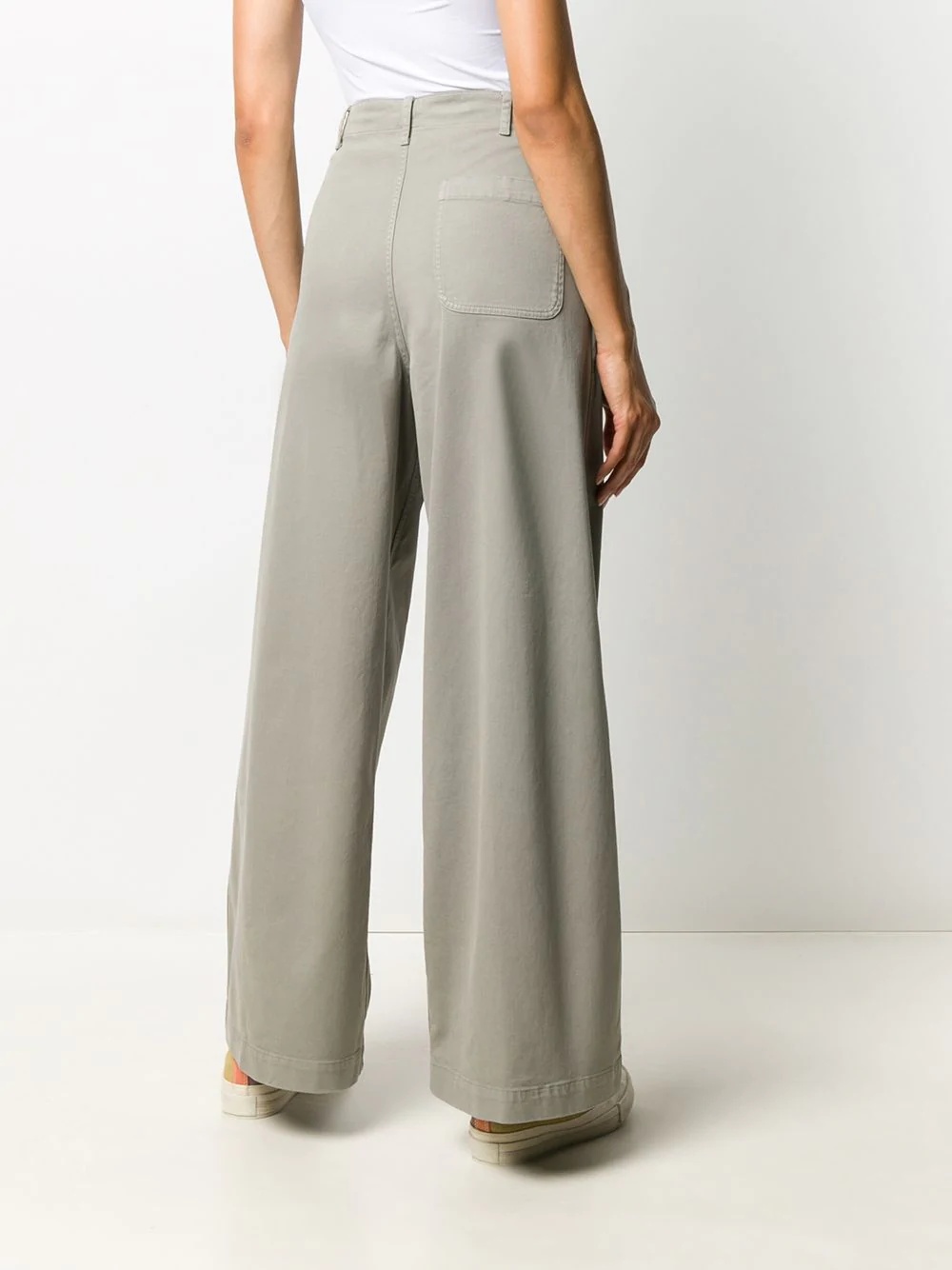 high rise wide-leg trousers - 3