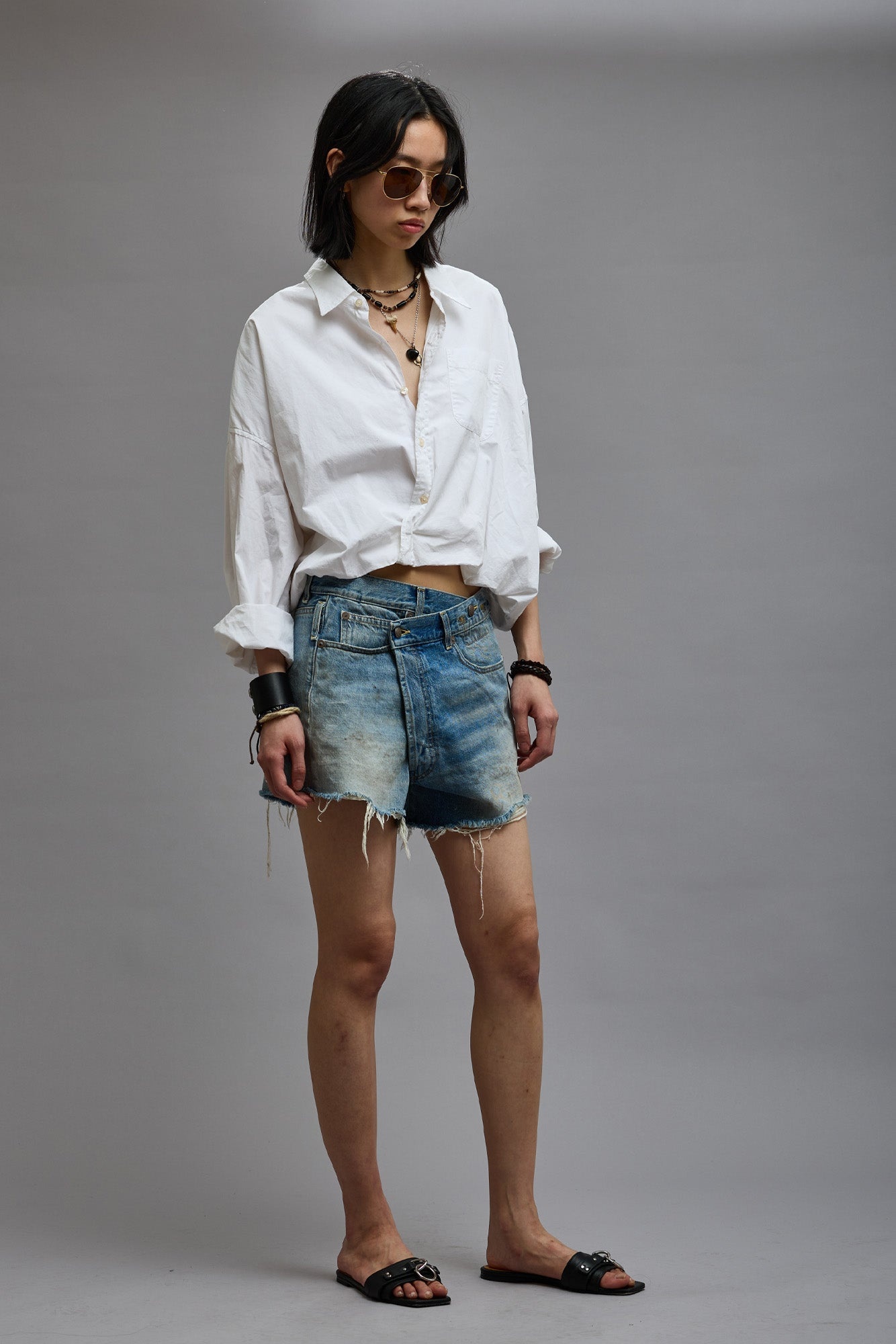 【R13】クロスオーバーショート - ターナーブルー CROSSOVER SHORT - TURNER BLUE – R13