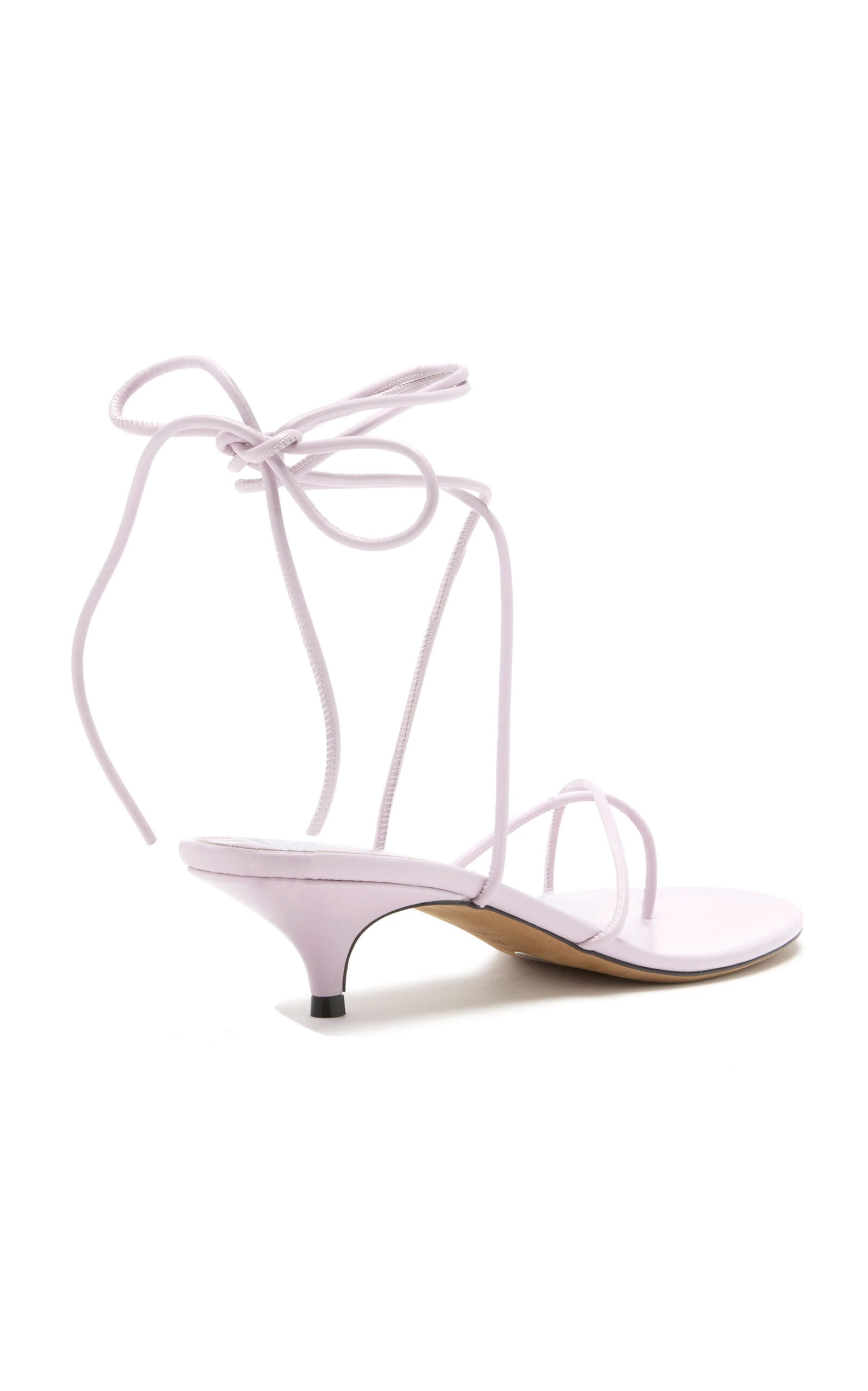Slash Tie Leather Sandals purple - 4