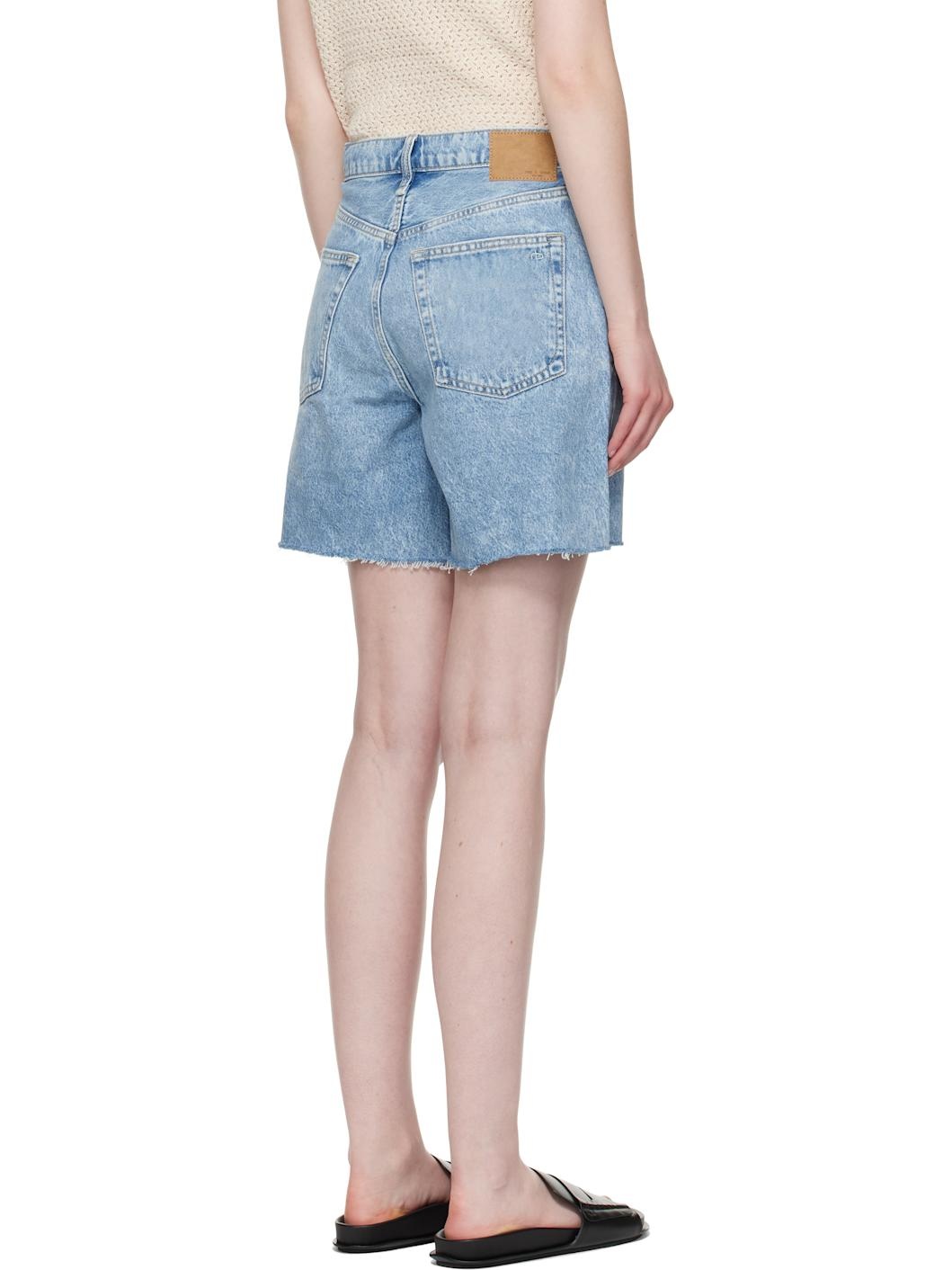 Blue Kaia Denim Shorts - 3