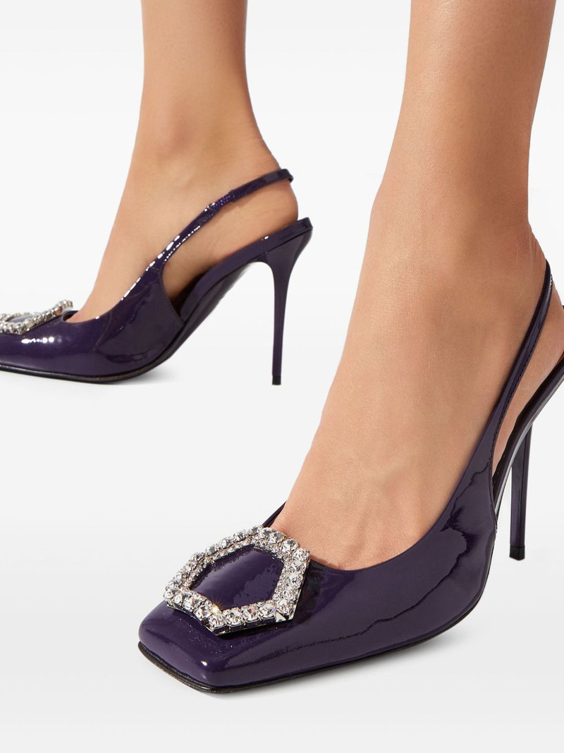 120mm Decollete heeled pumps 4