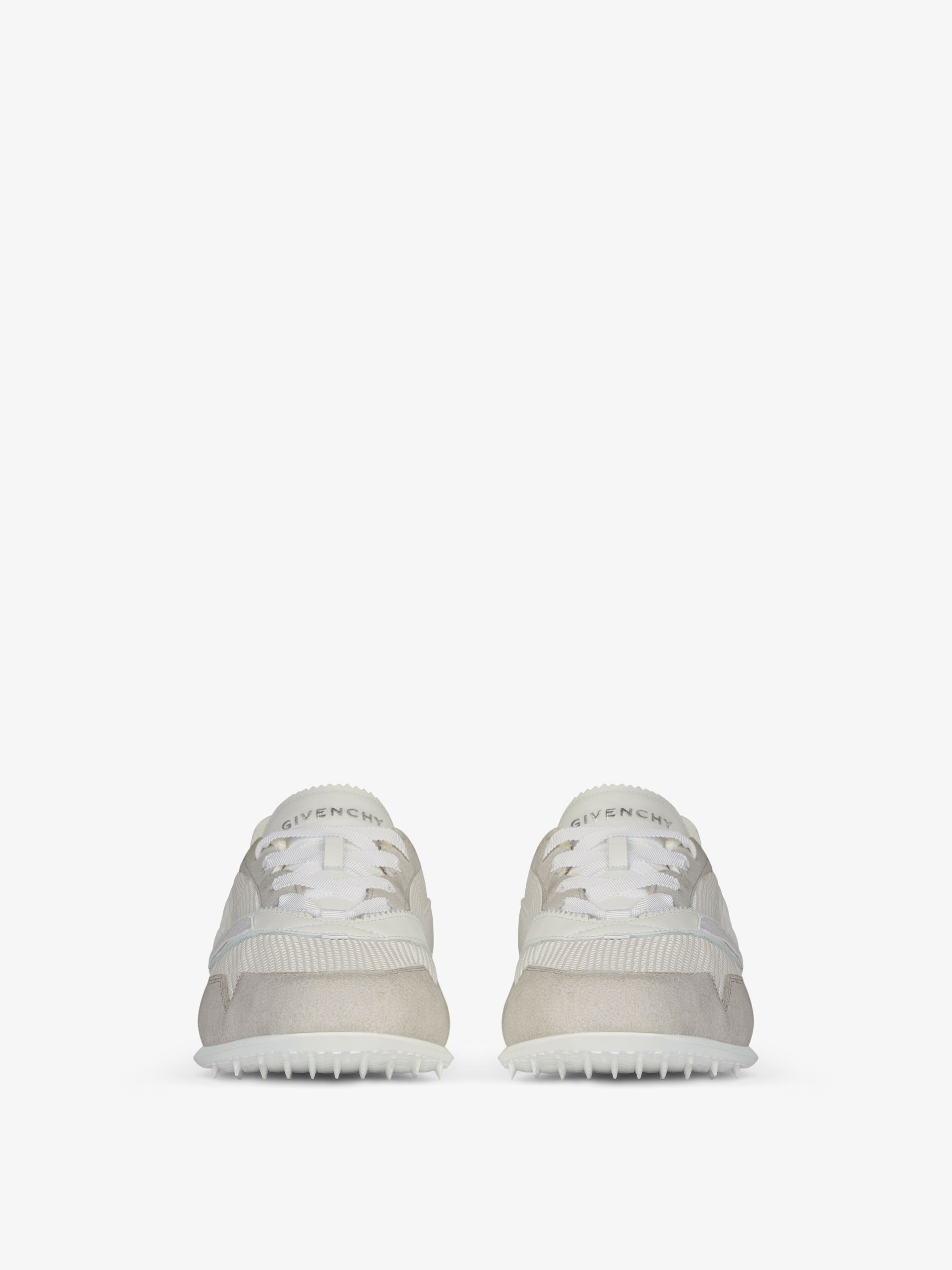 RUNNER SNEAKERS IN MESH, SUEDE AND LEATHER - 2