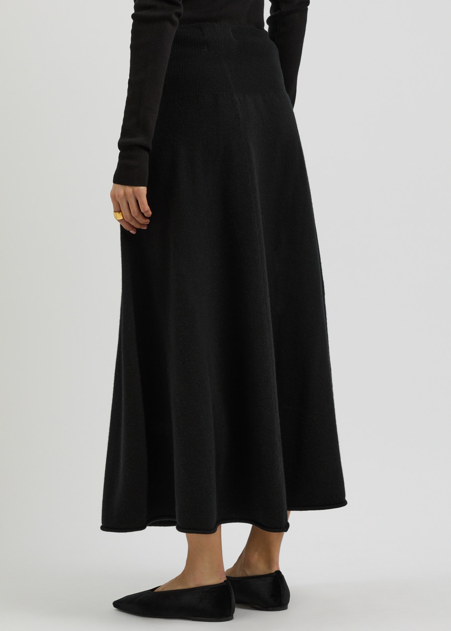 Extreme Cashmere N°388 Ease Cashmere-blend Midi Skirt - 3