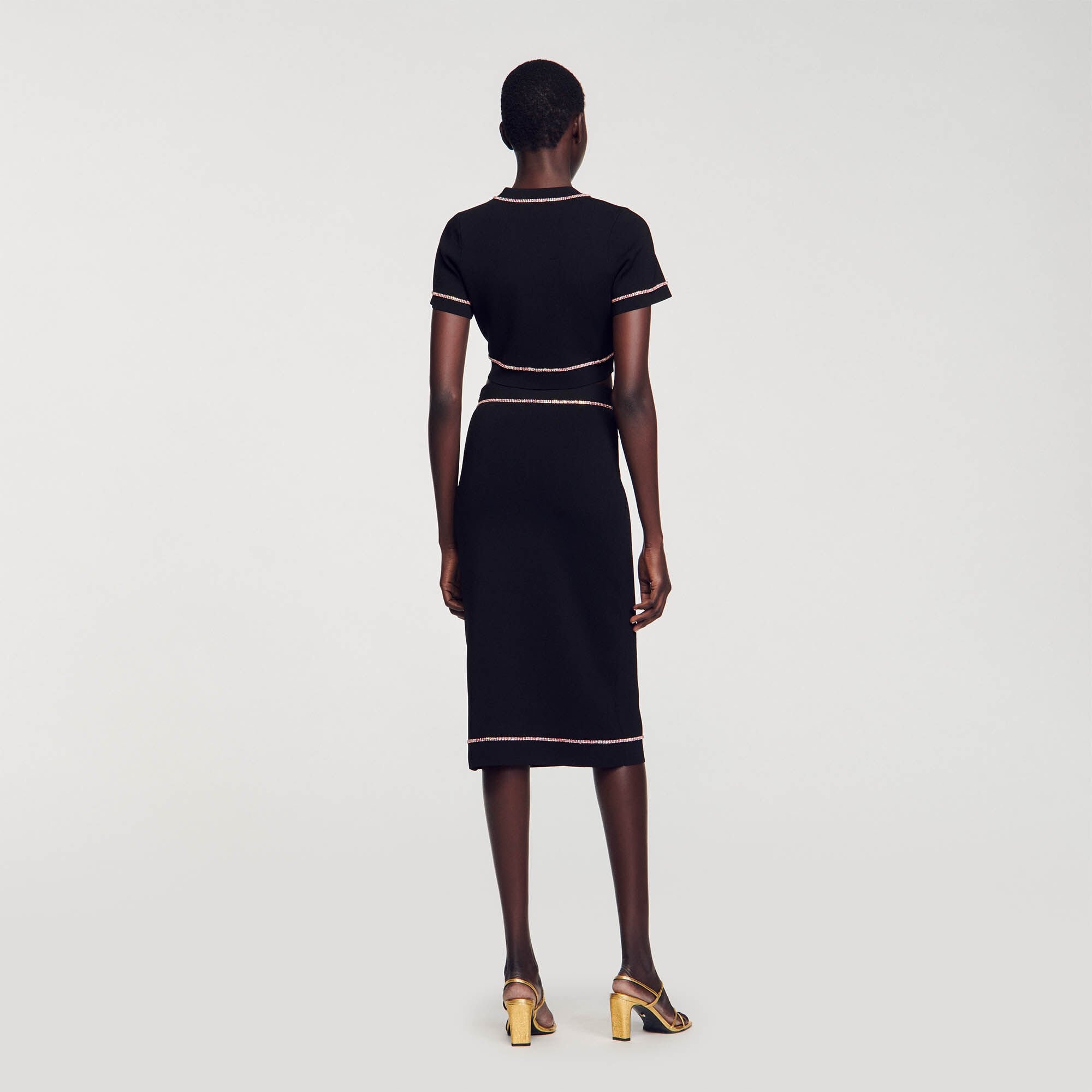 RHINESTONE MIDI SKIRT - 6