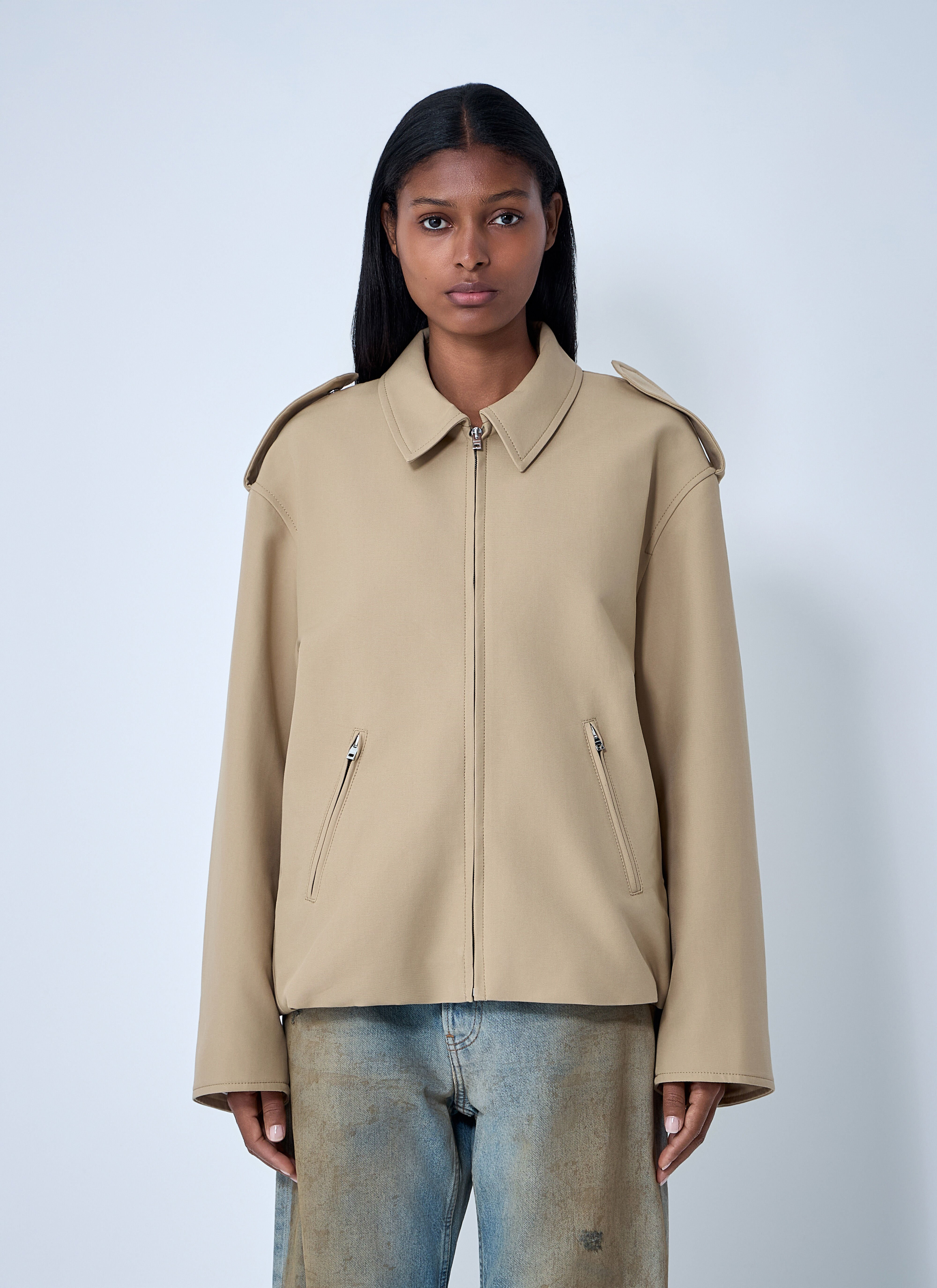 Cotton Satin Jacket - 1