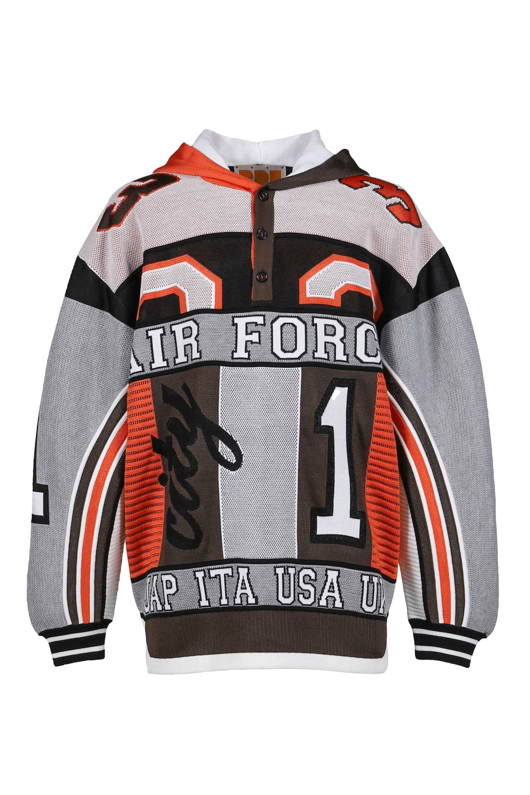 AIR FORCE HOODIE / GRY BRW - 1