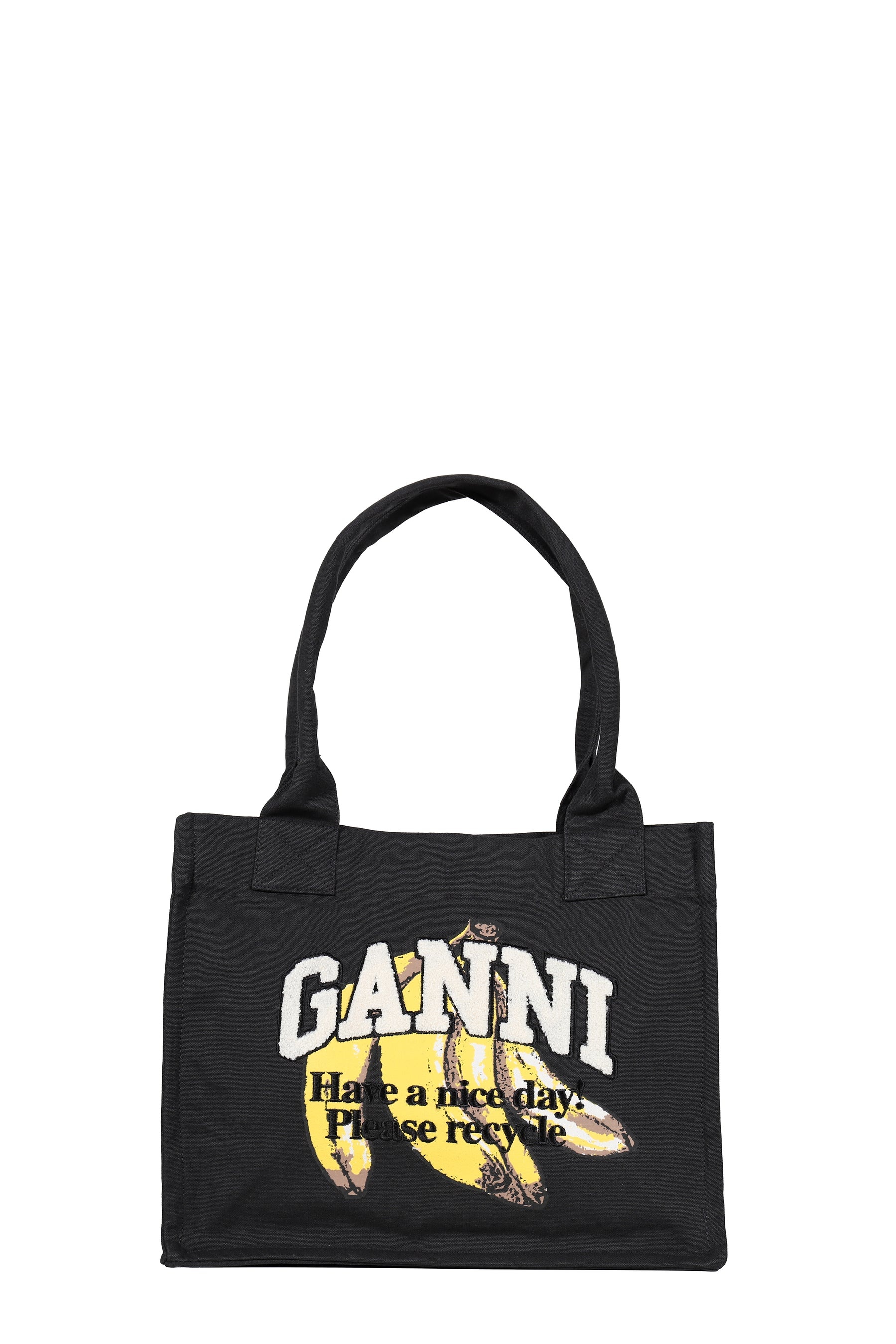 LARGE EASY SHOPPER BANANA PRINT / BLK - 1