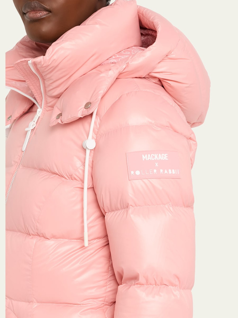 MACKAGE x Roller Rabbit Madalyn-RR Down Jacket with Removable Hood outlook
