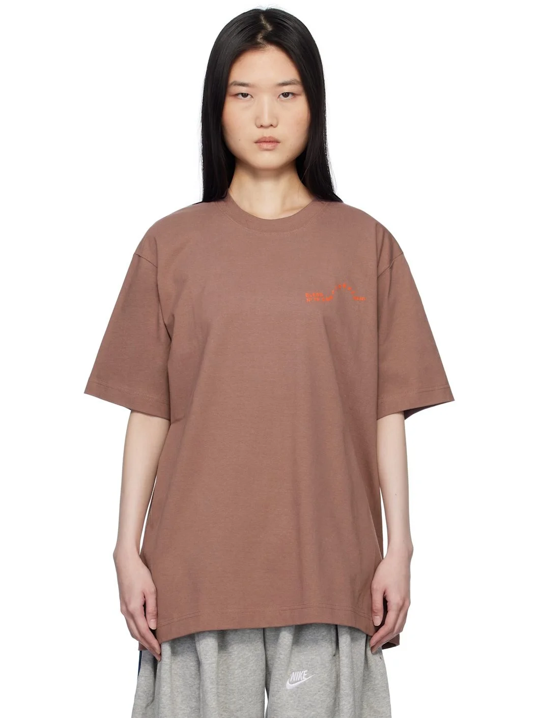 SSENSE Exclusive Brown Multicollection V T-Shirt - 1