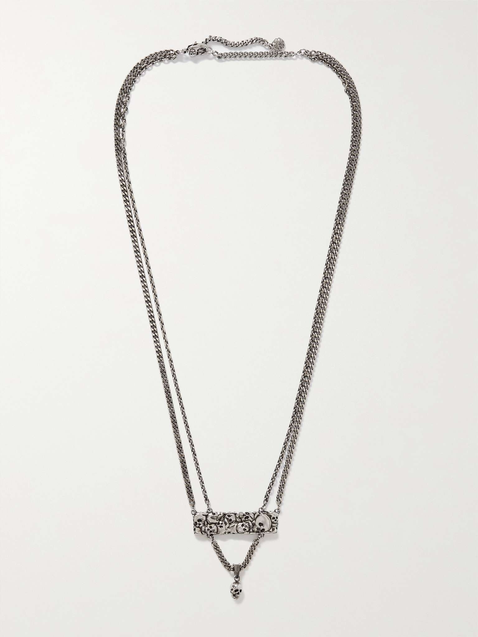 Burnished Silver-Tone Necklace - 1