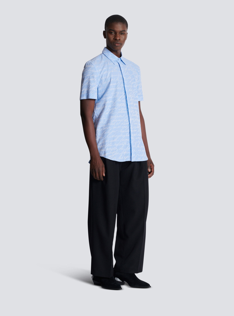 Jacquard shirt with "Love Letter" print 3
