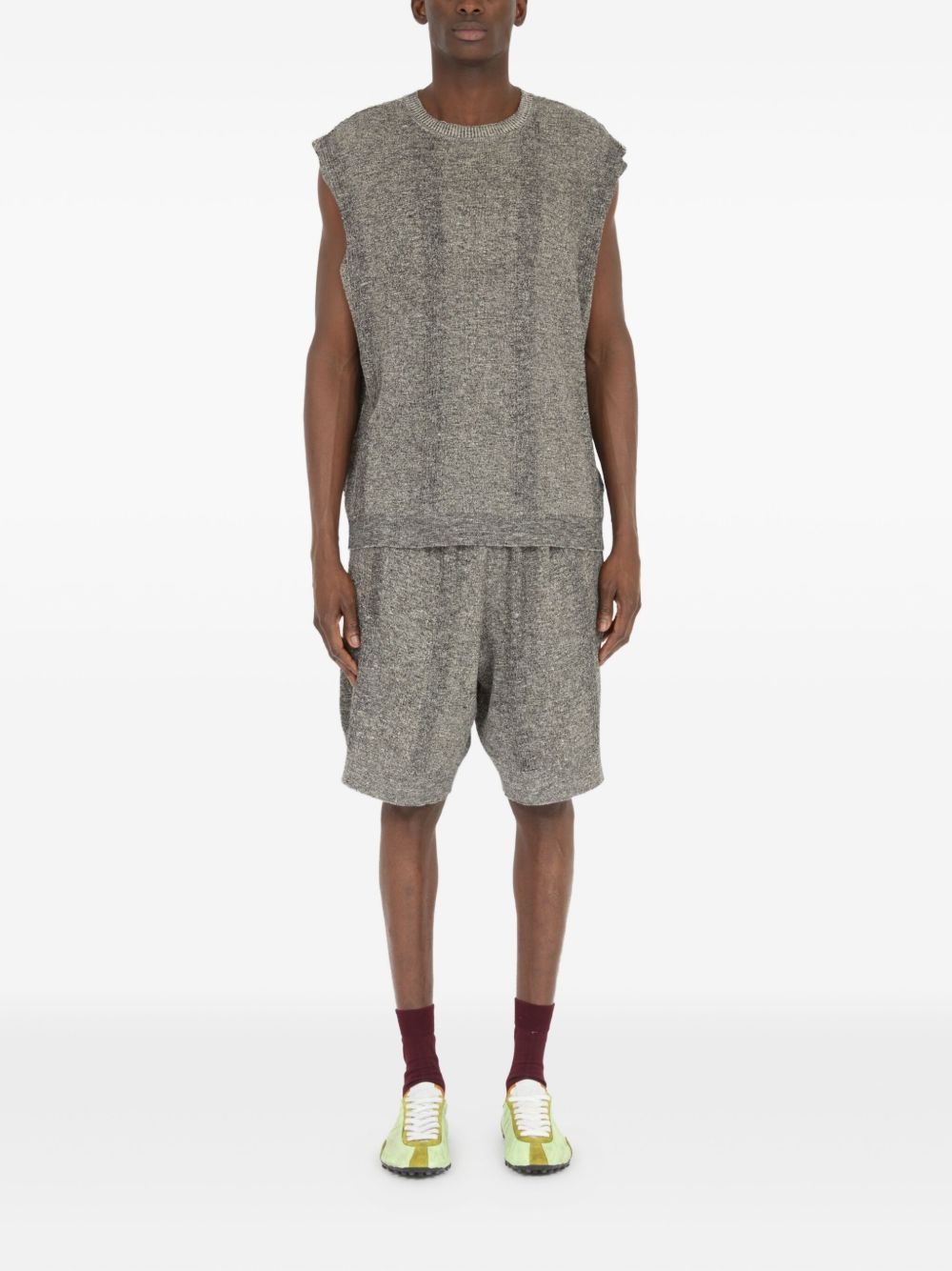 chiné-knit tank top - 2
