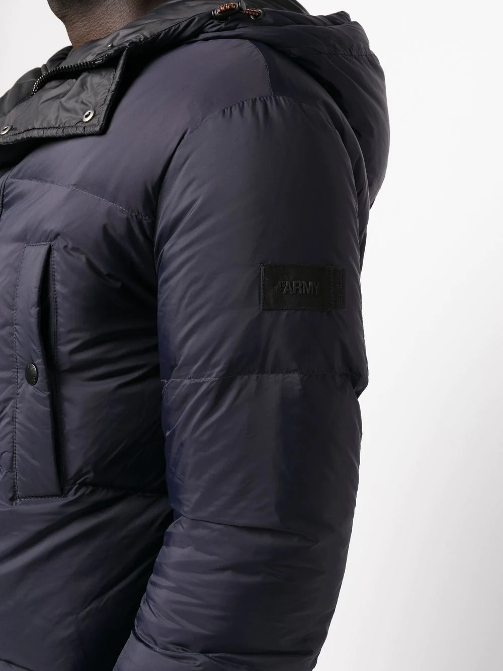 hooded feather-down padded jacket - 5