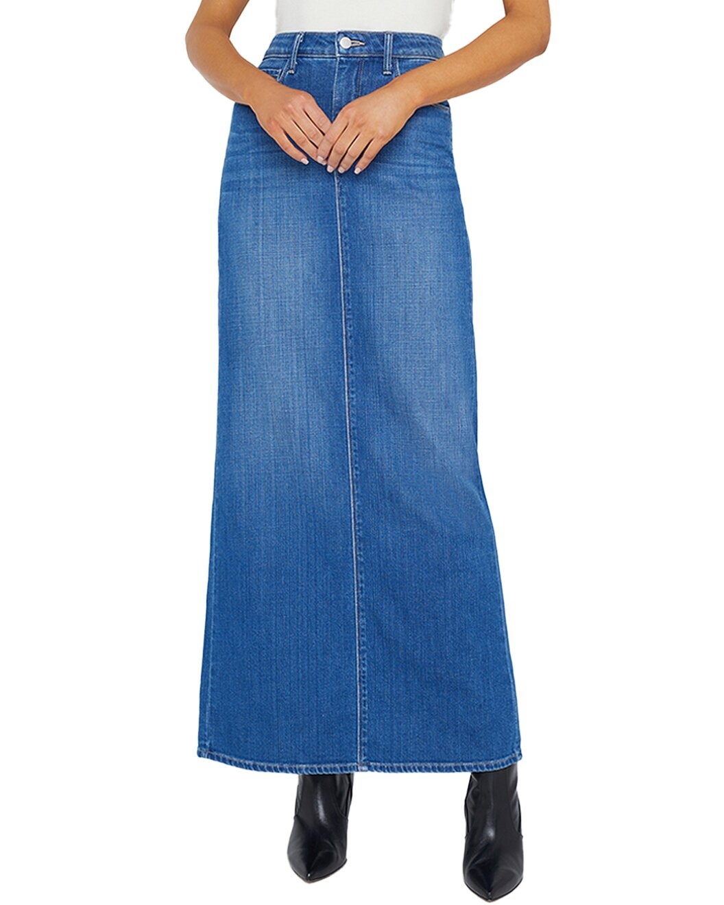 L'AGENCE Miriam Denim Maxi Skirt - 4