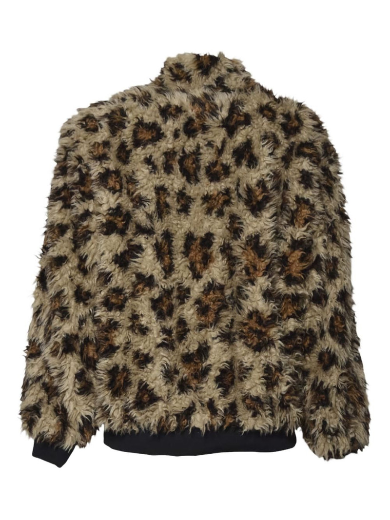MSGM leopard-print zip jacket outlook